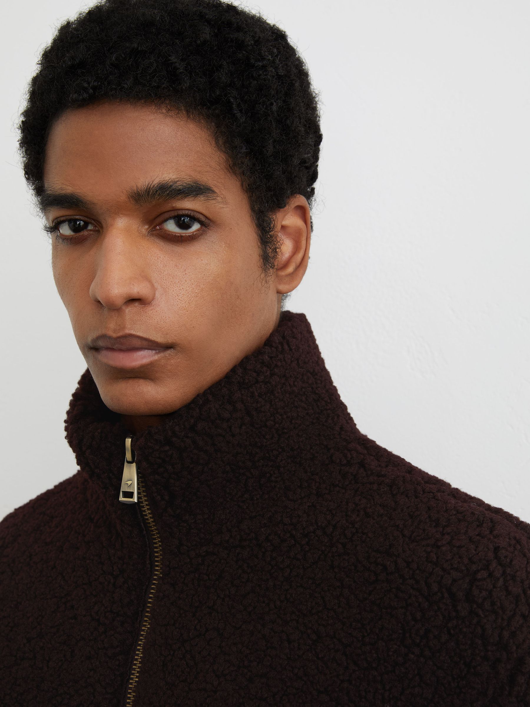 McLaren Chocolate Brown Racing Motorsport Fleece Jacket Unisex-Fit in Chocolate Brown - Image 5 of 10