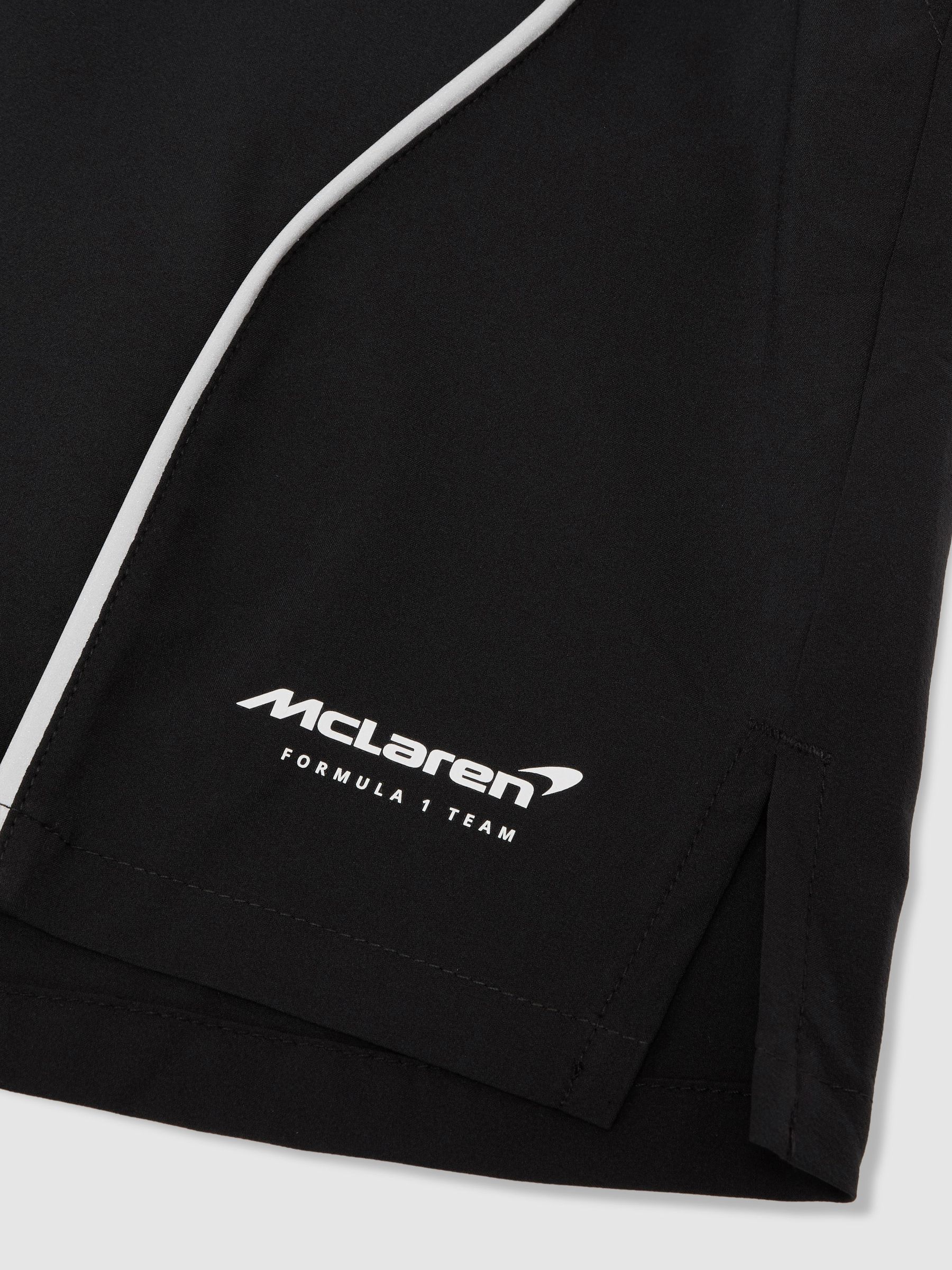 McLaren Racing Piped Track Shorts in Black - Image 7 of 7