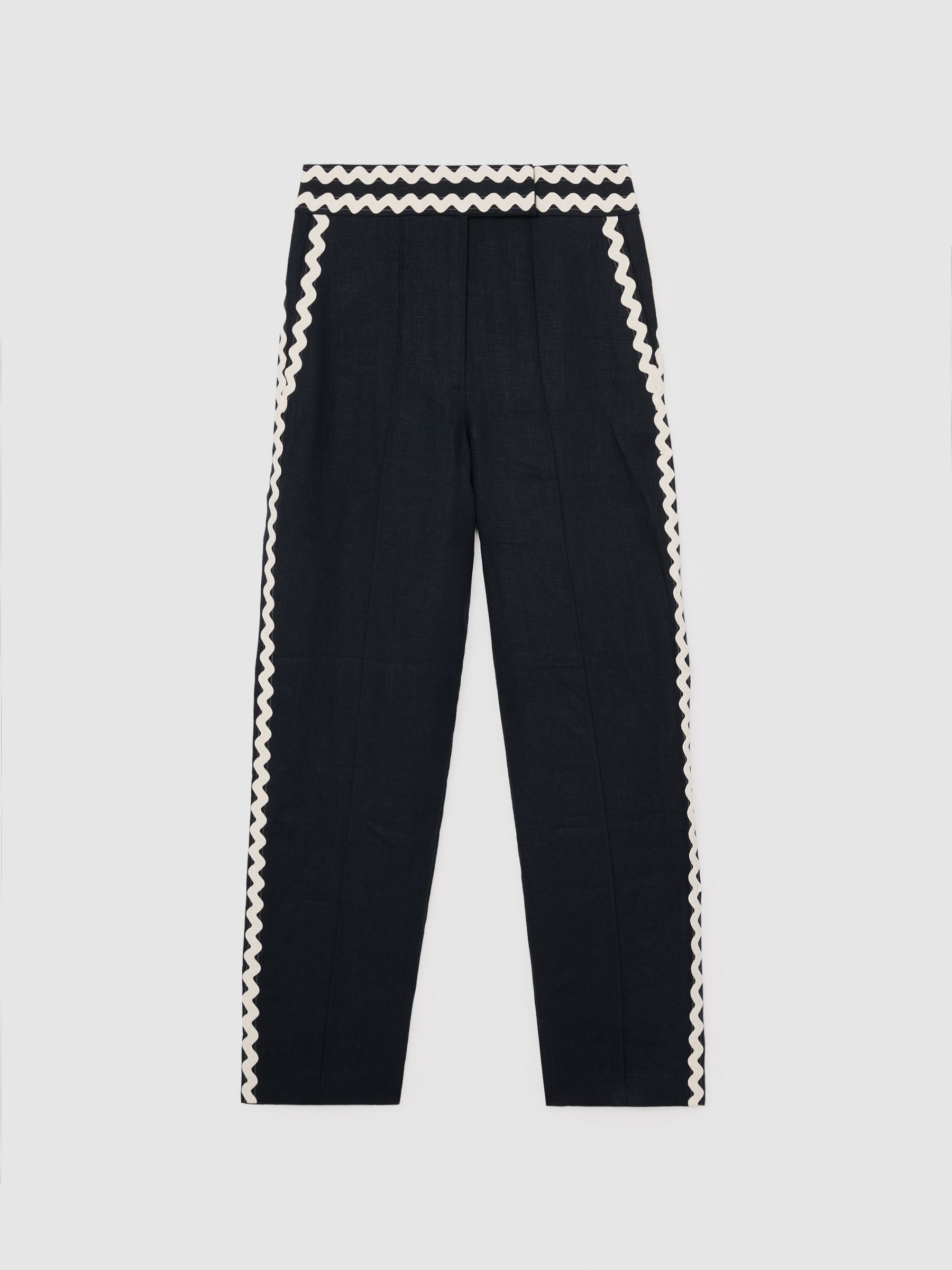 Trousers in Navy - Image 2 of 7