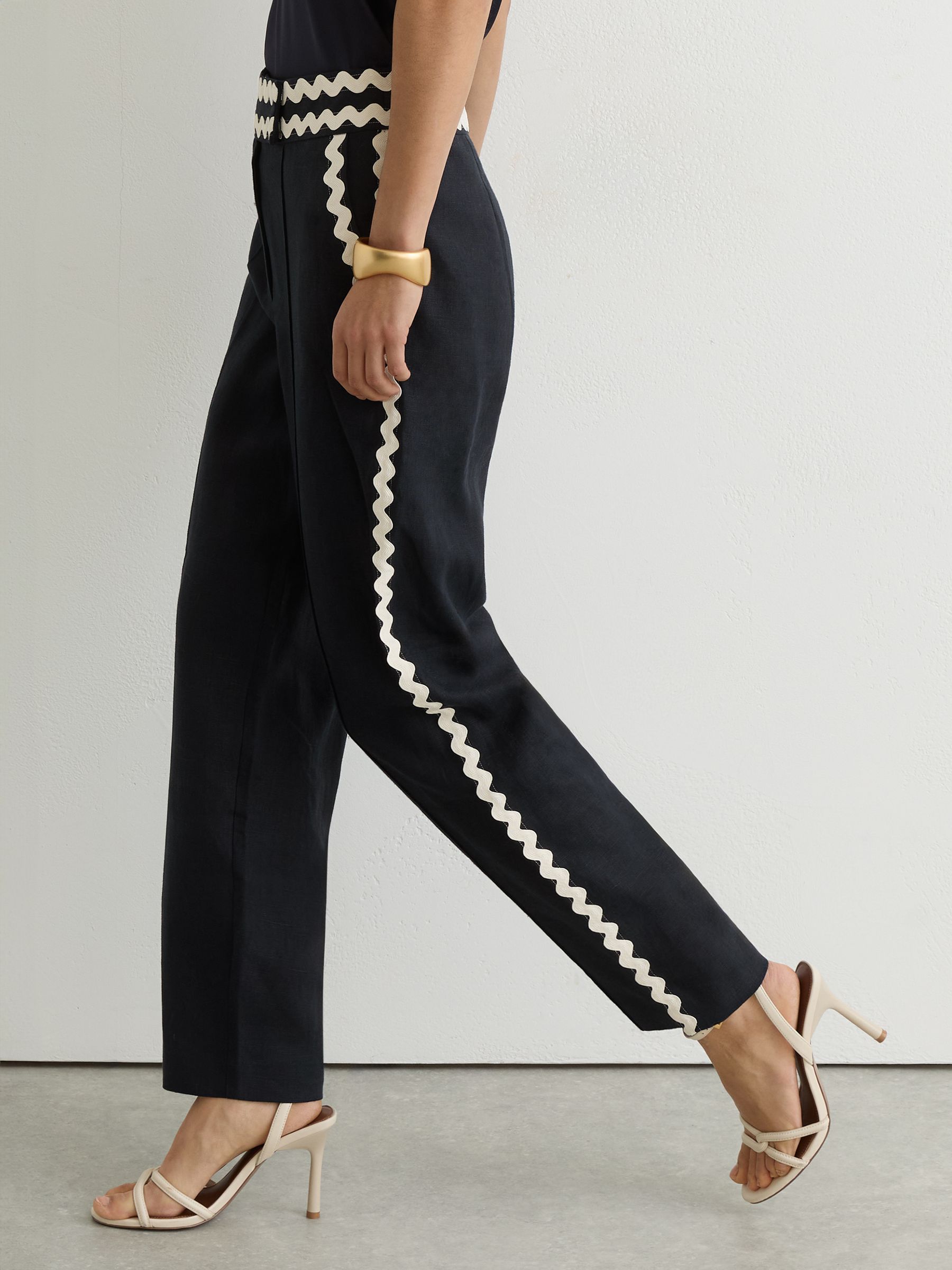 Trousers in Navy - Image 3 of 7