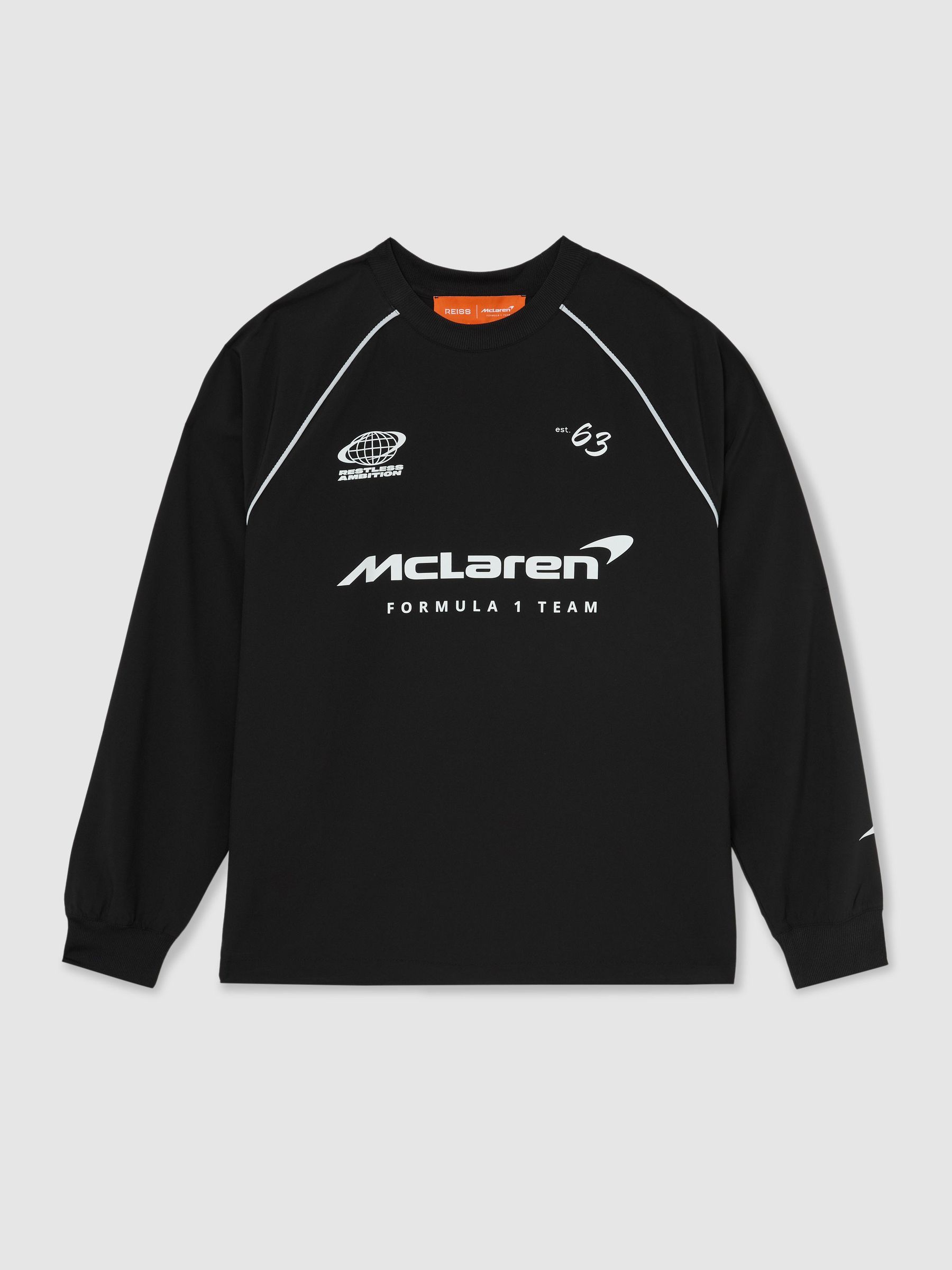 McLaren Racing Logo Track Top Unisex-Fit in Black - Image 2 of 8