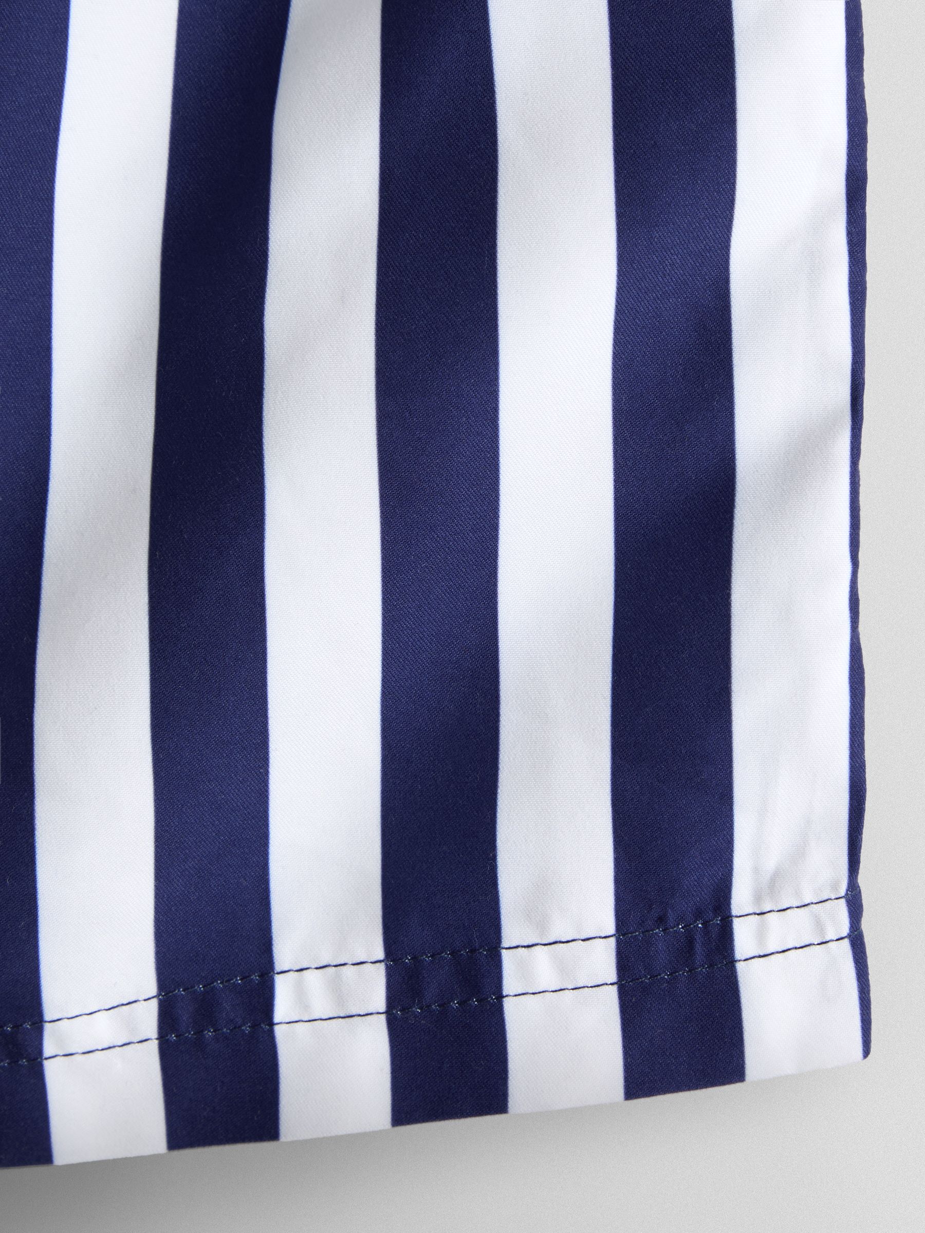 Multi Blue & Red Nautical Stripe Swim Shorts 2 Pack - Image 6 of 7