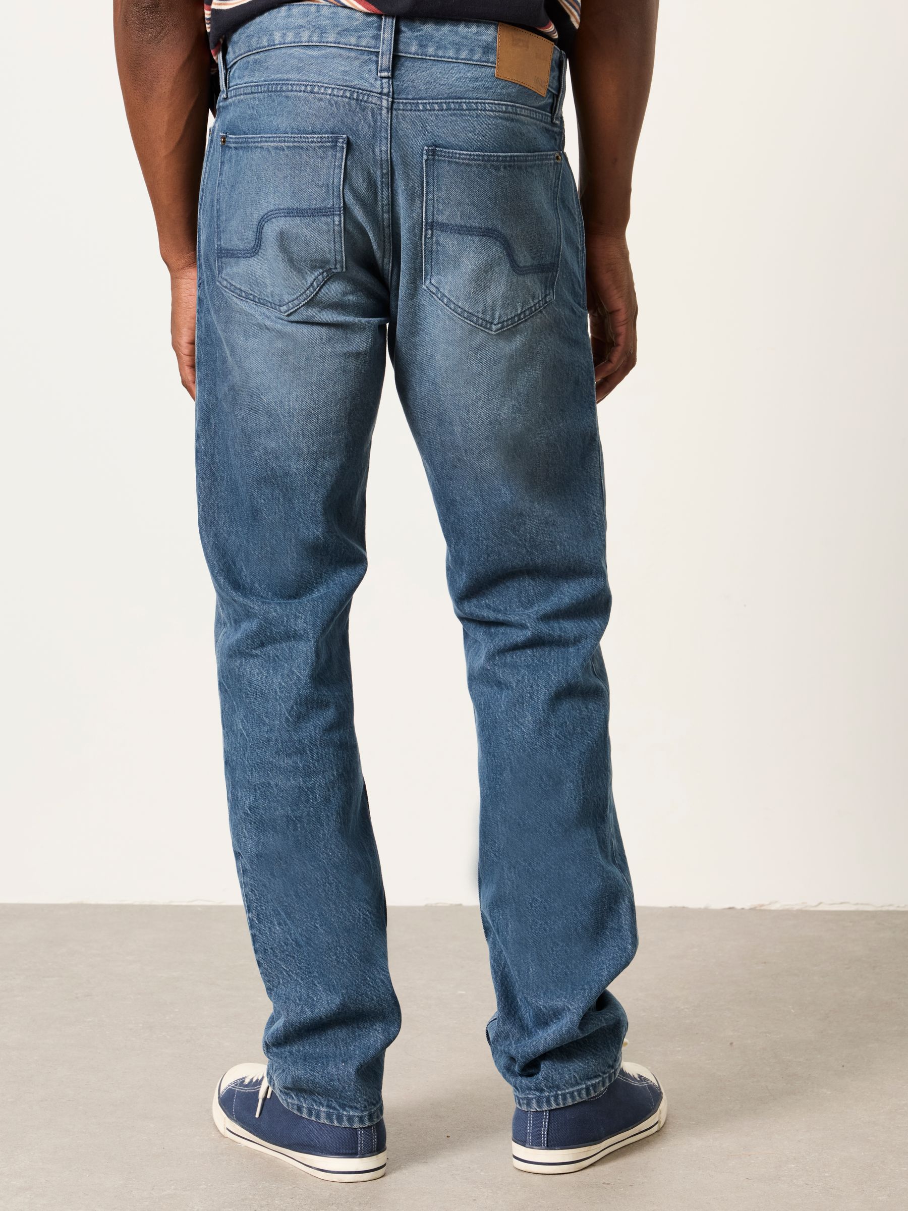 Mid Blue Straight Fit Jeans - Image 2 of 5