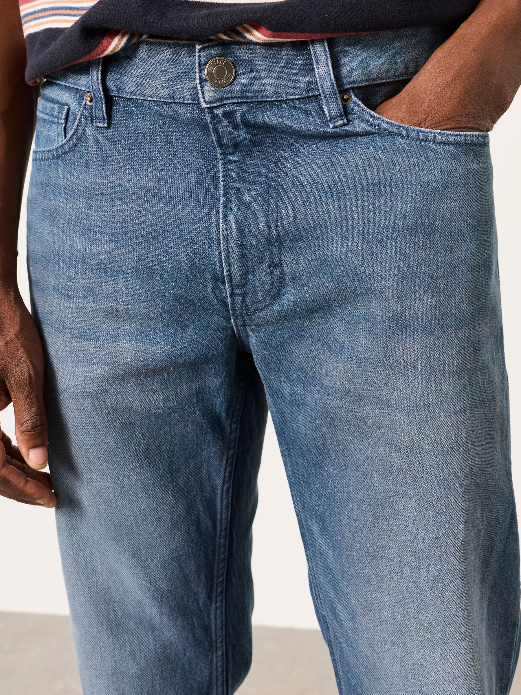 Mid Blue Straight Fit Jeans - Image 4 of 5