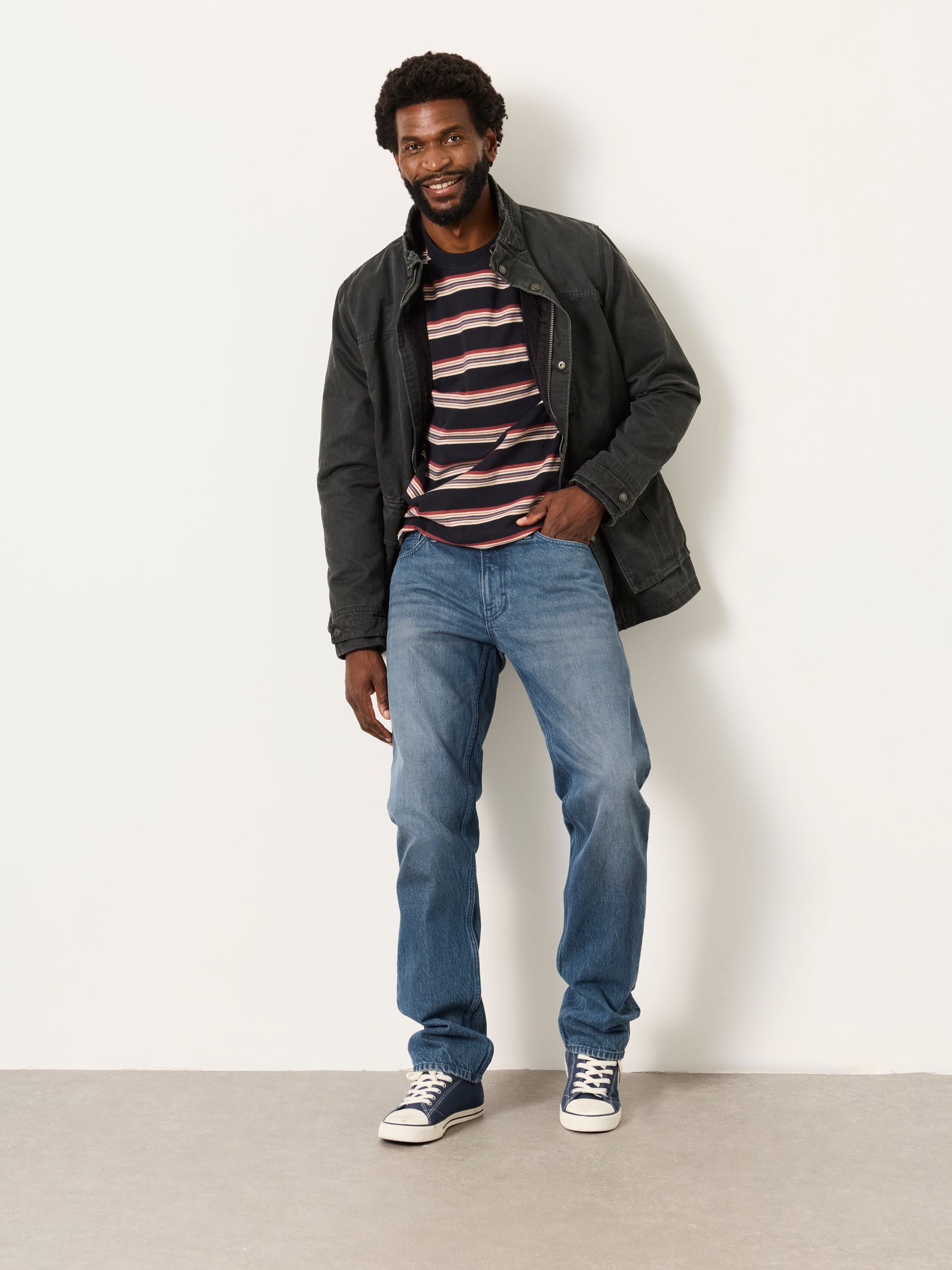 Mid Blue Straight Fit Jeans - Image 5 of 5