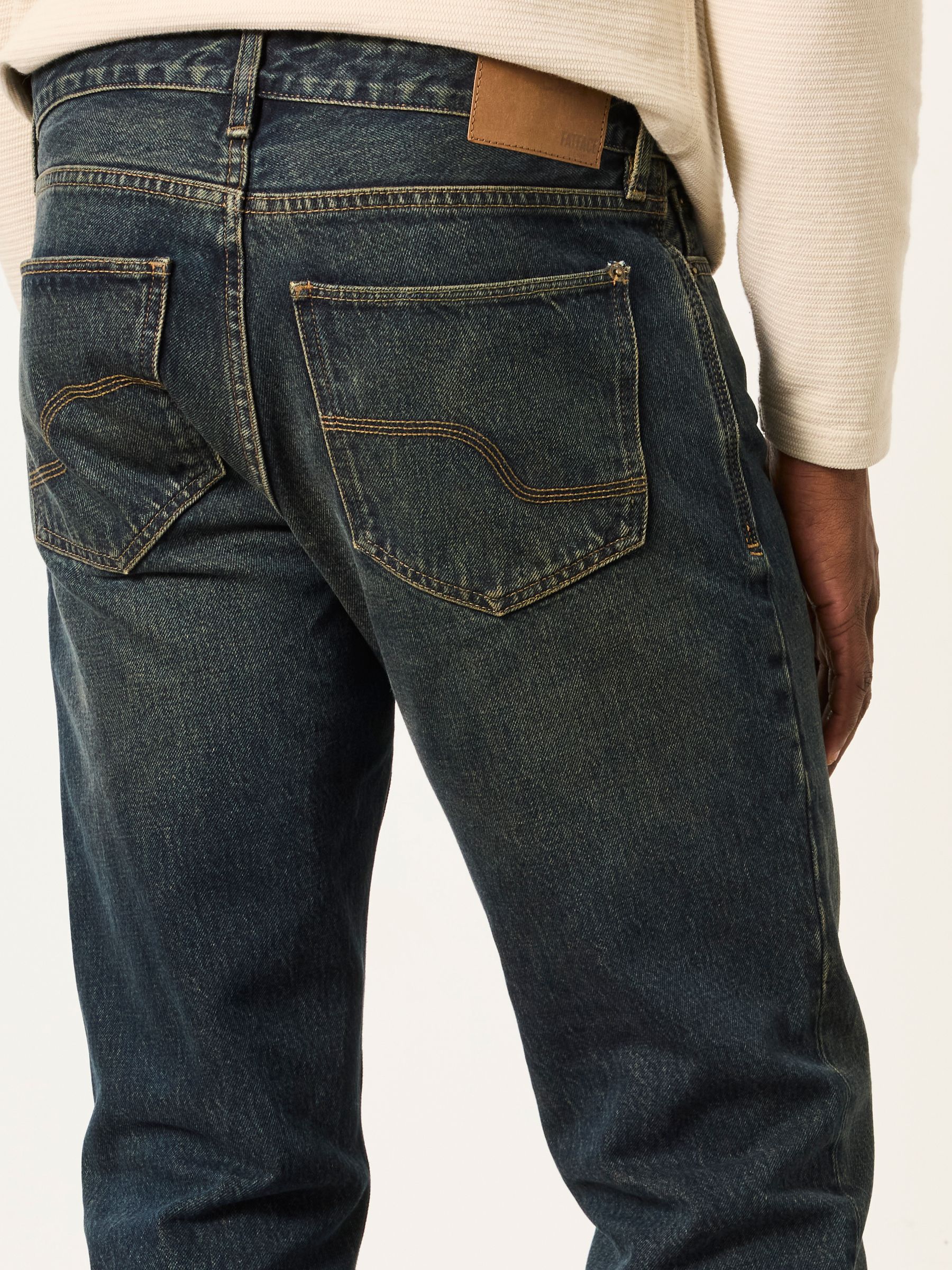 Dark Blue Straight Fit Jeans - Image 5 of 6