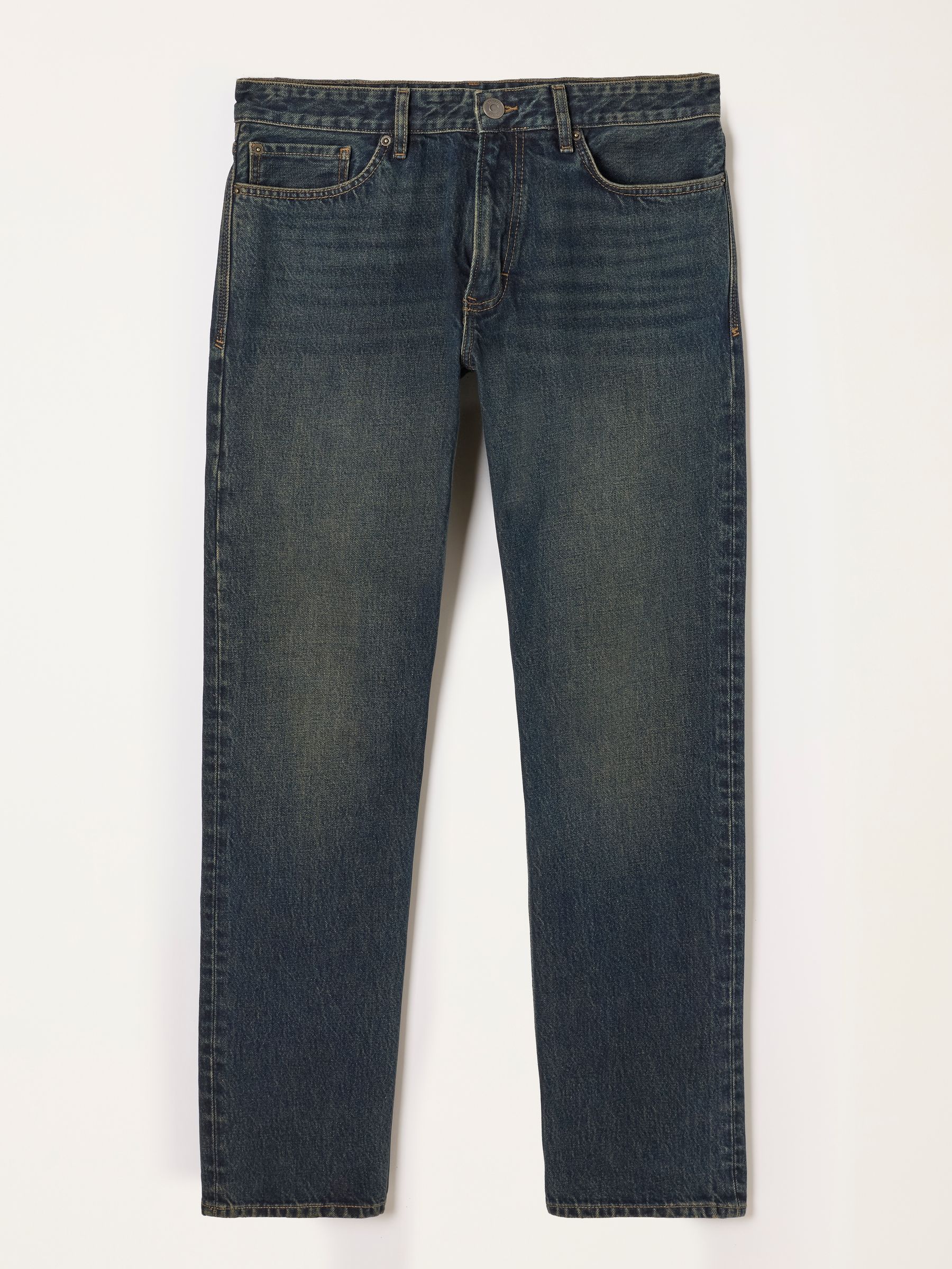 Dark Blue Straight Fit Jeans - Image 6 of 6