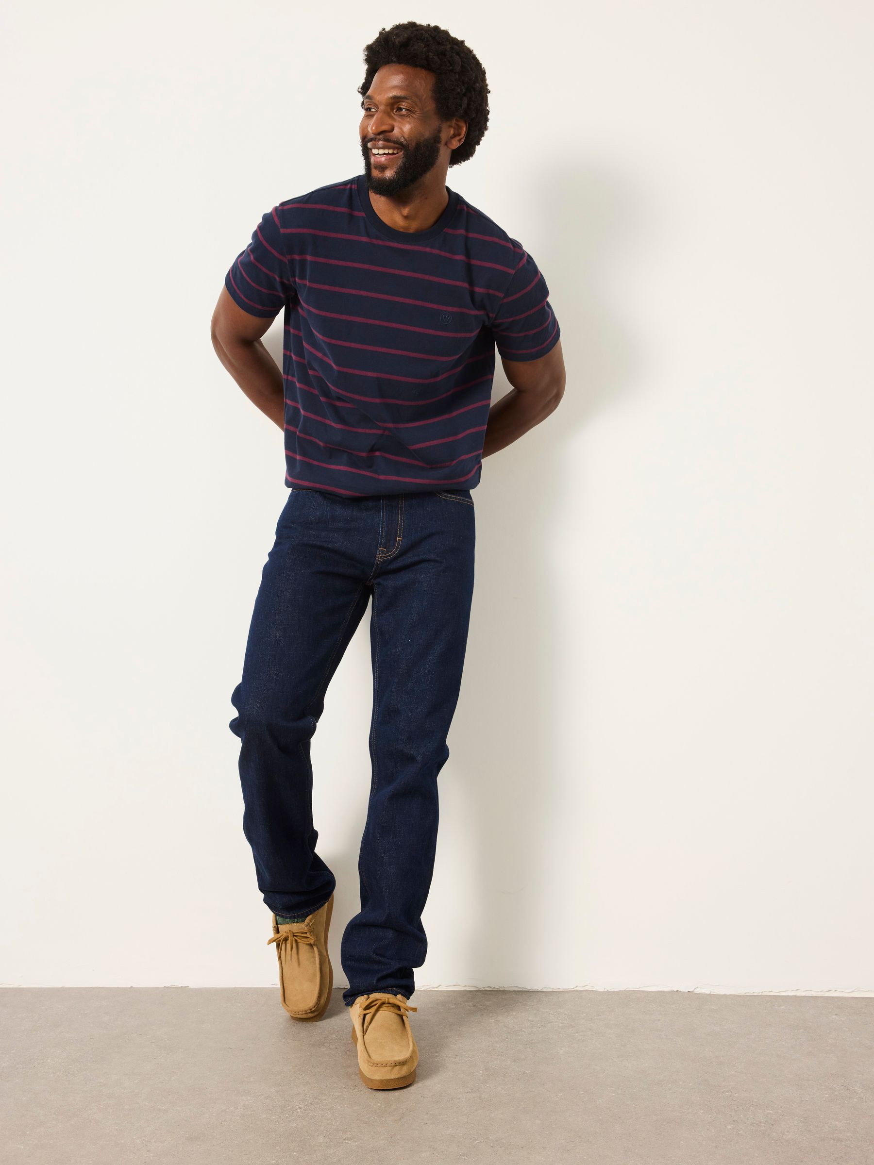 Dark Navy Straight Fit Straight Fit Selvedge Jeans - Image 5 of 6