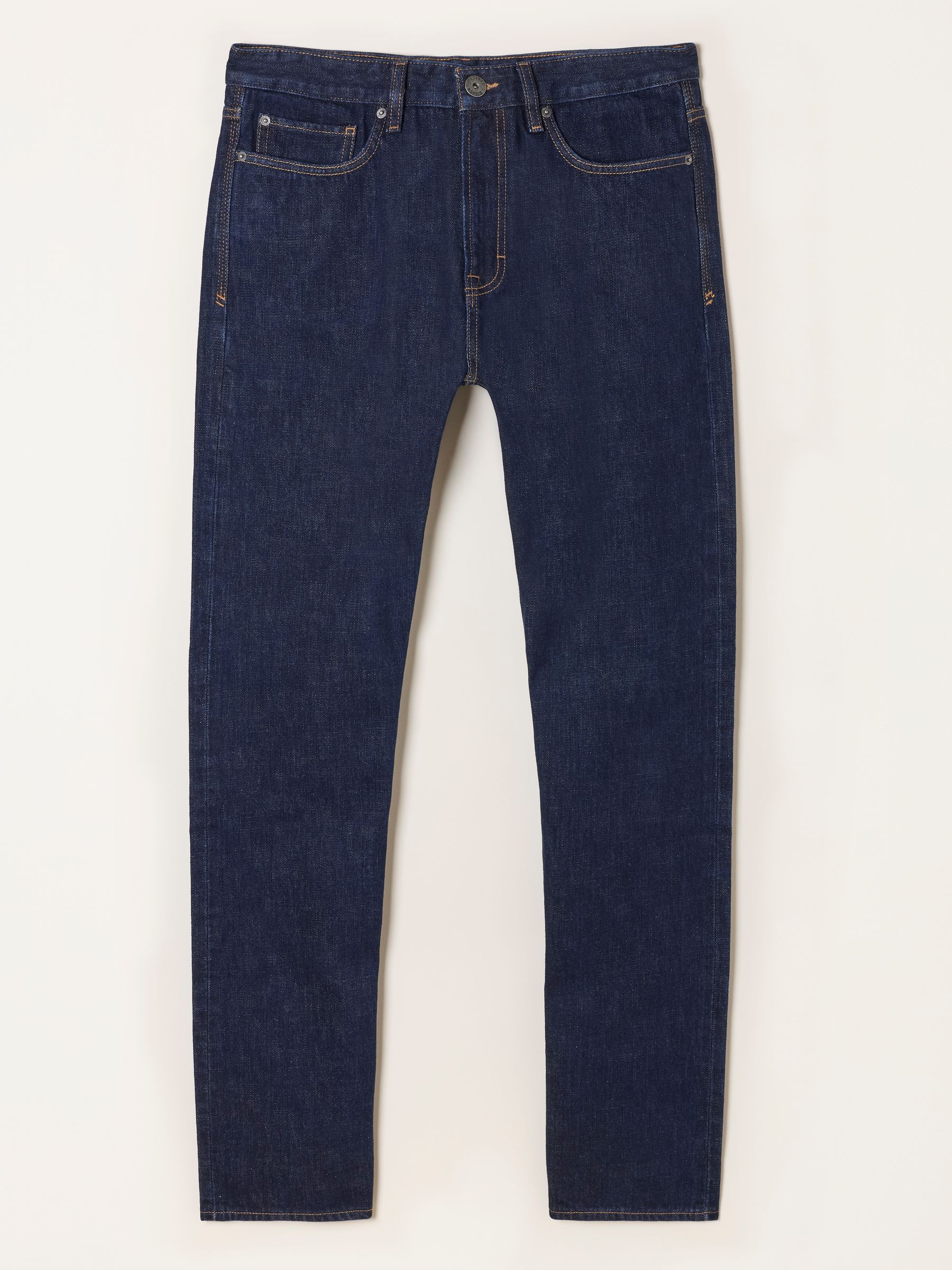 Dark Navy Straight Fit Straight Fit Selvedge Jeans - Image 6 of 6