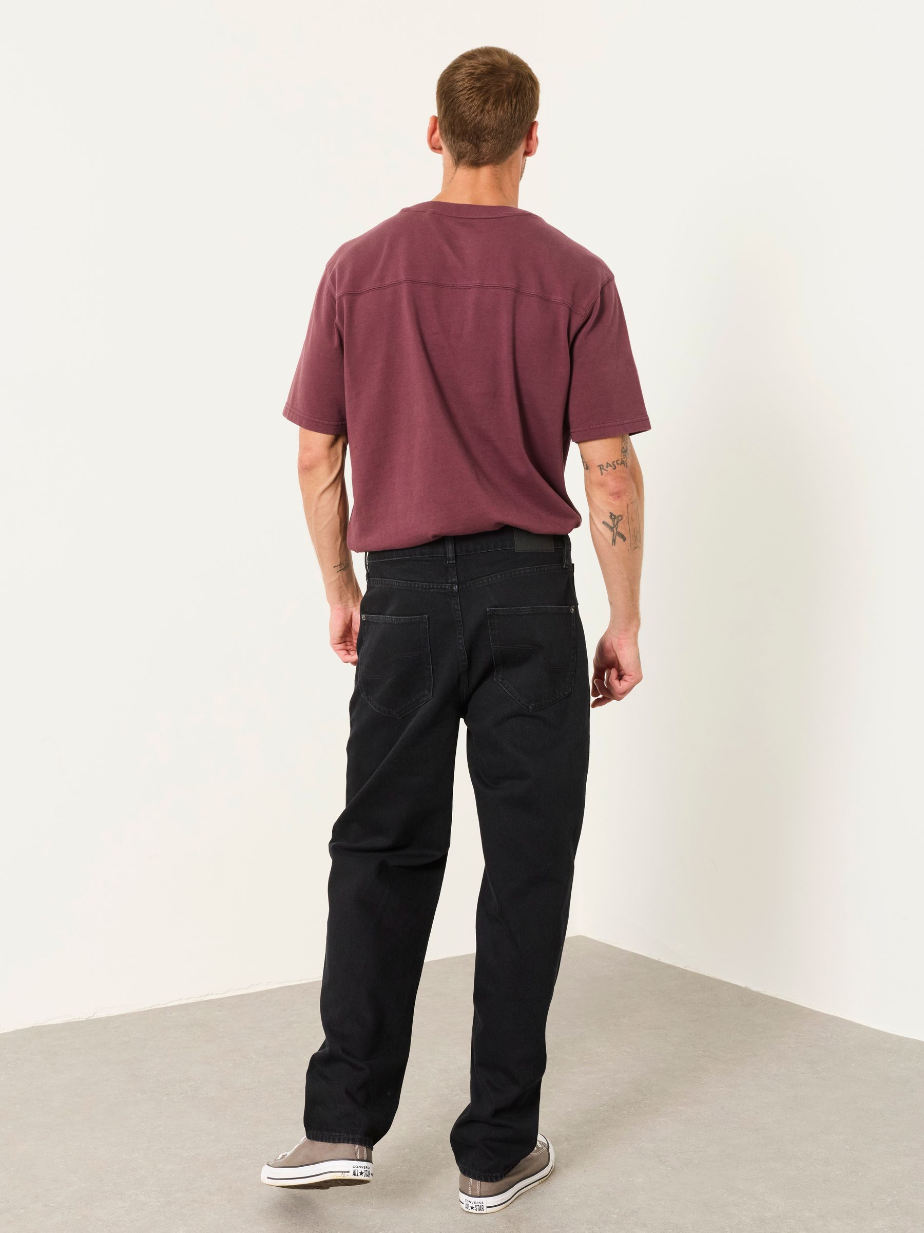 Black Tapered Fit Jeans - Image 2 of 5 Black Tapered Fit Jeans - Image 2 of 5