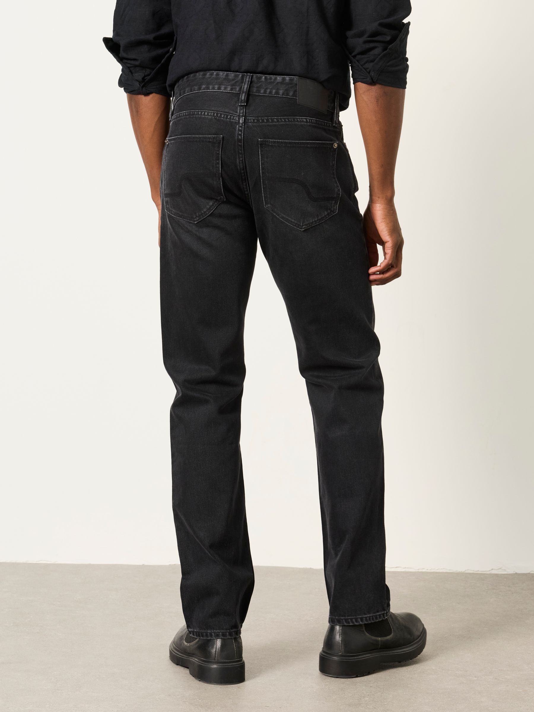 Dark Grey Straight Fit Jeans - Image 2 of 6