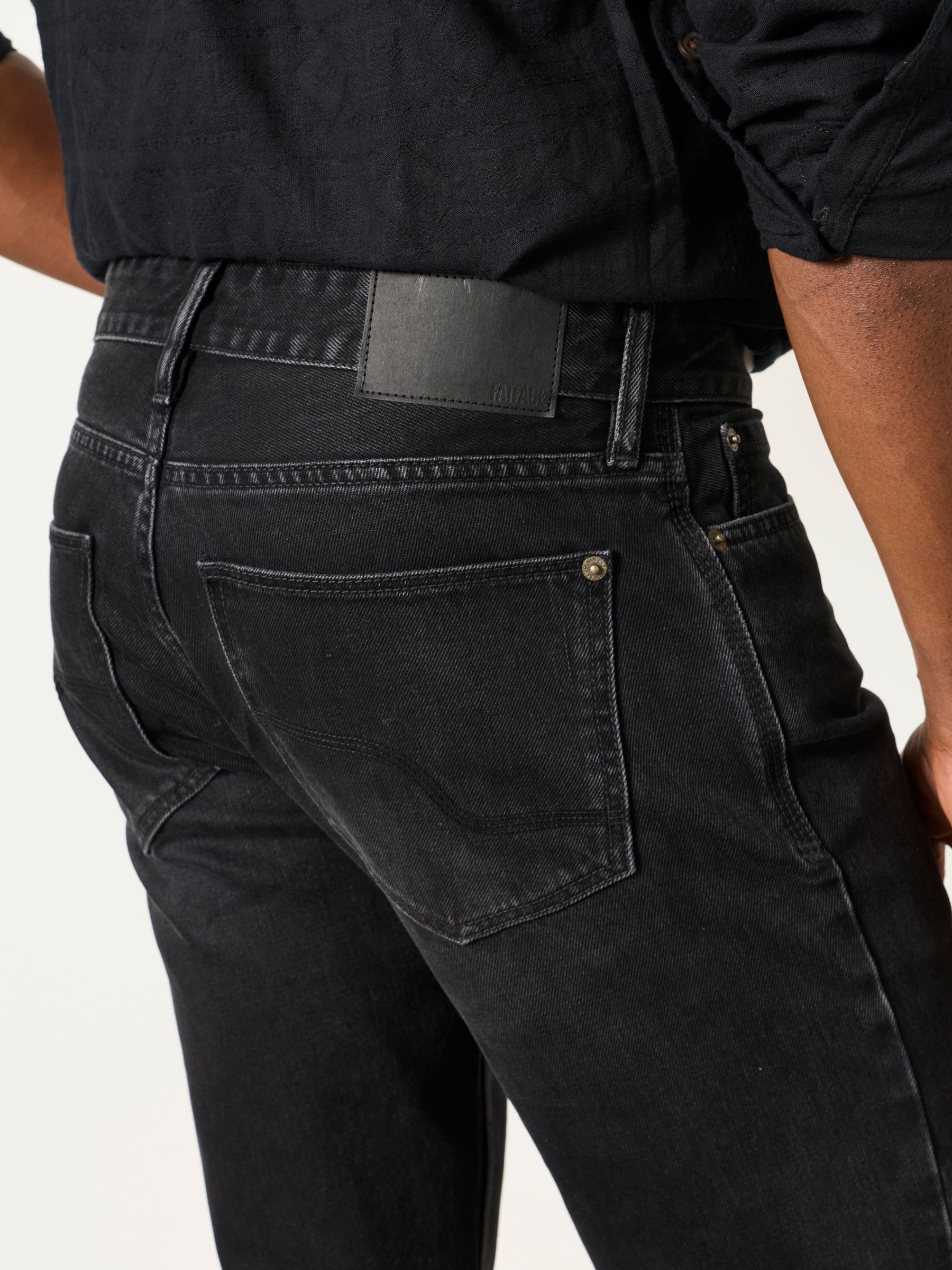 Dark Grey Straight Fit Jeans - Image 3 of 6
