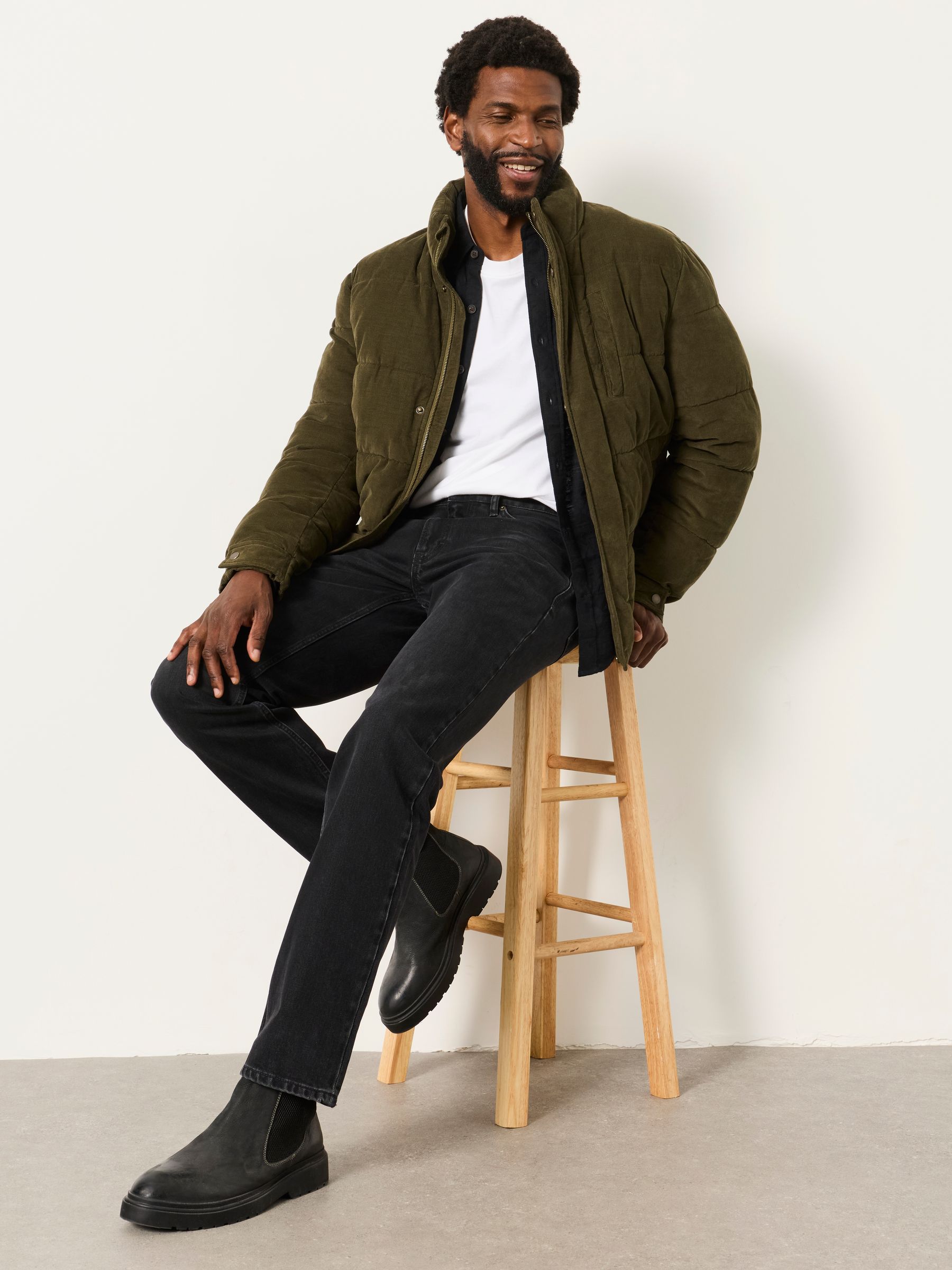 Dark Grey Straight Fit Jeans - Image 5 of 6