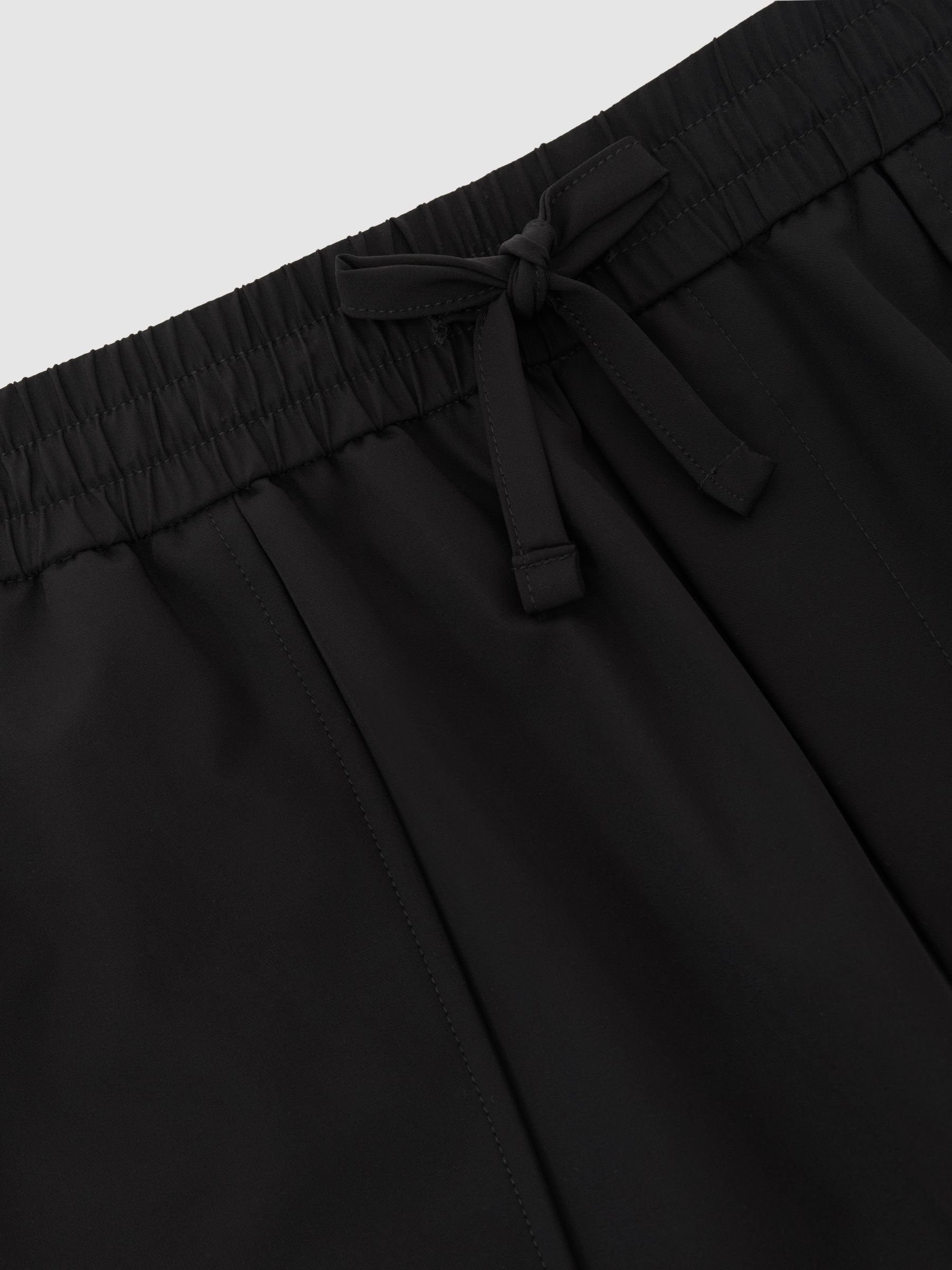 Technical Drawstring Shorts in Black - image 3