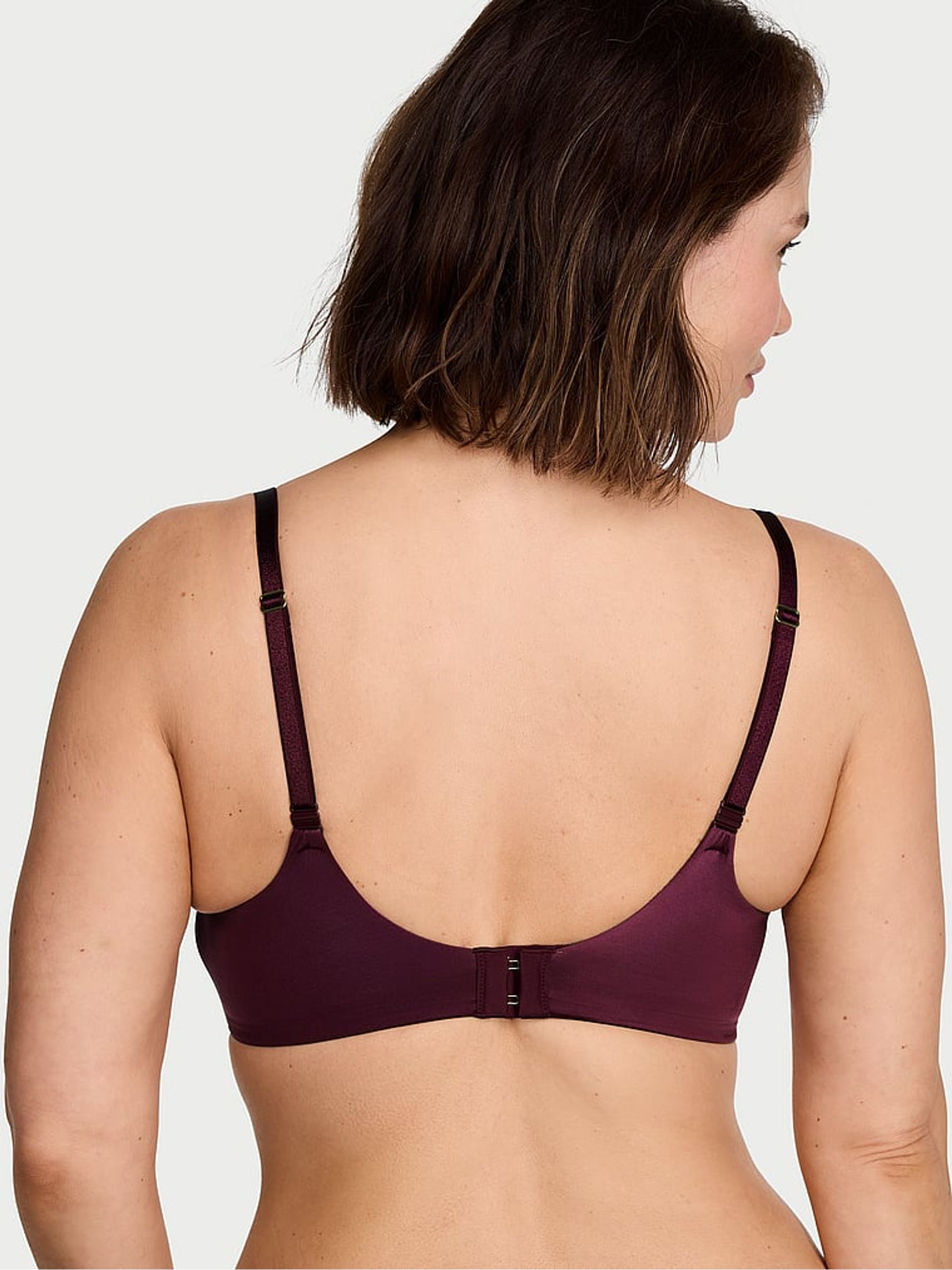 Rich Maroon Red Non Wired Push Up So Obsessed Bra - Image 2 of 2