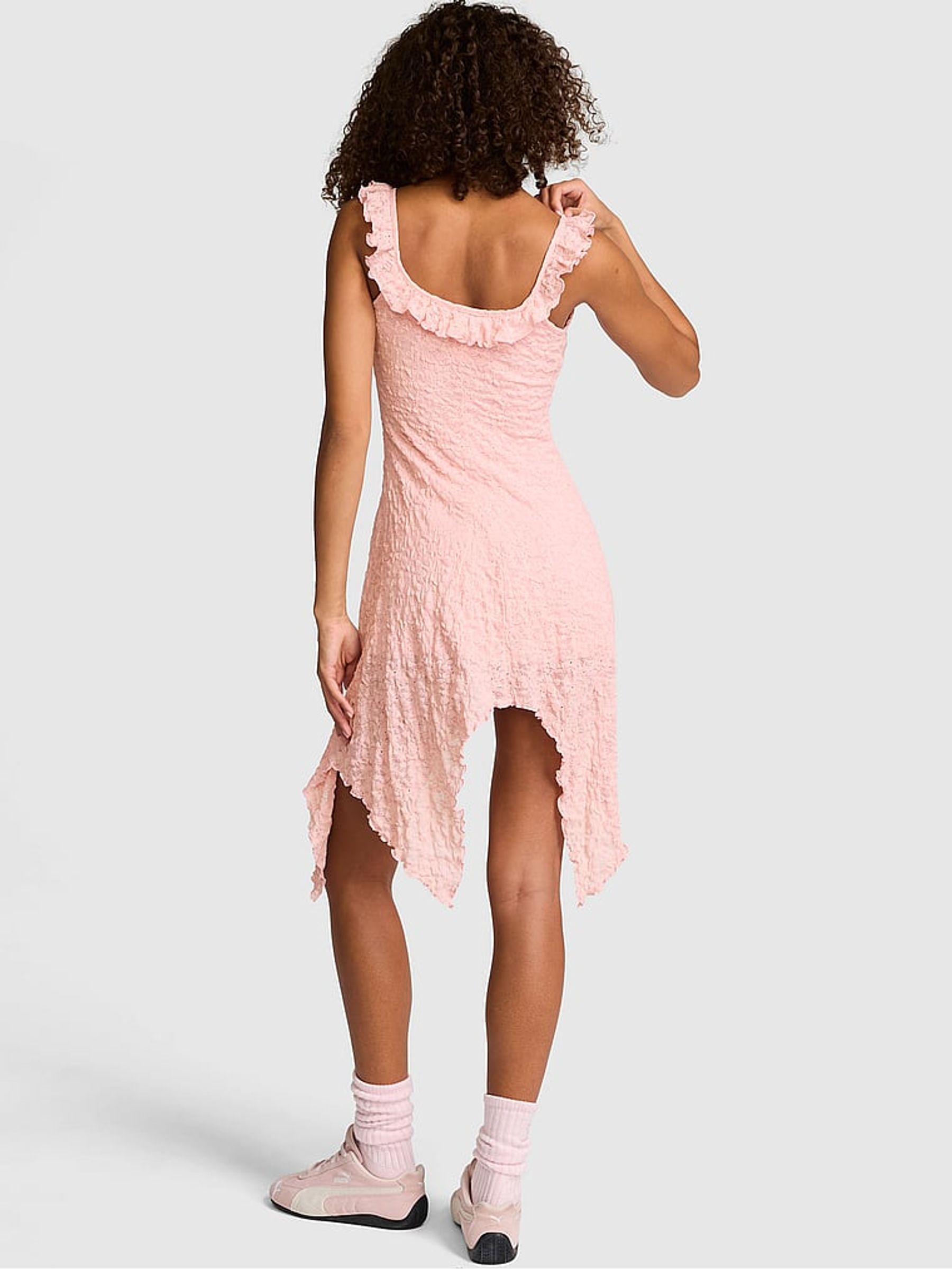 Dollhouse Pink Handkerchief Hem Dress - Image 2 of 2