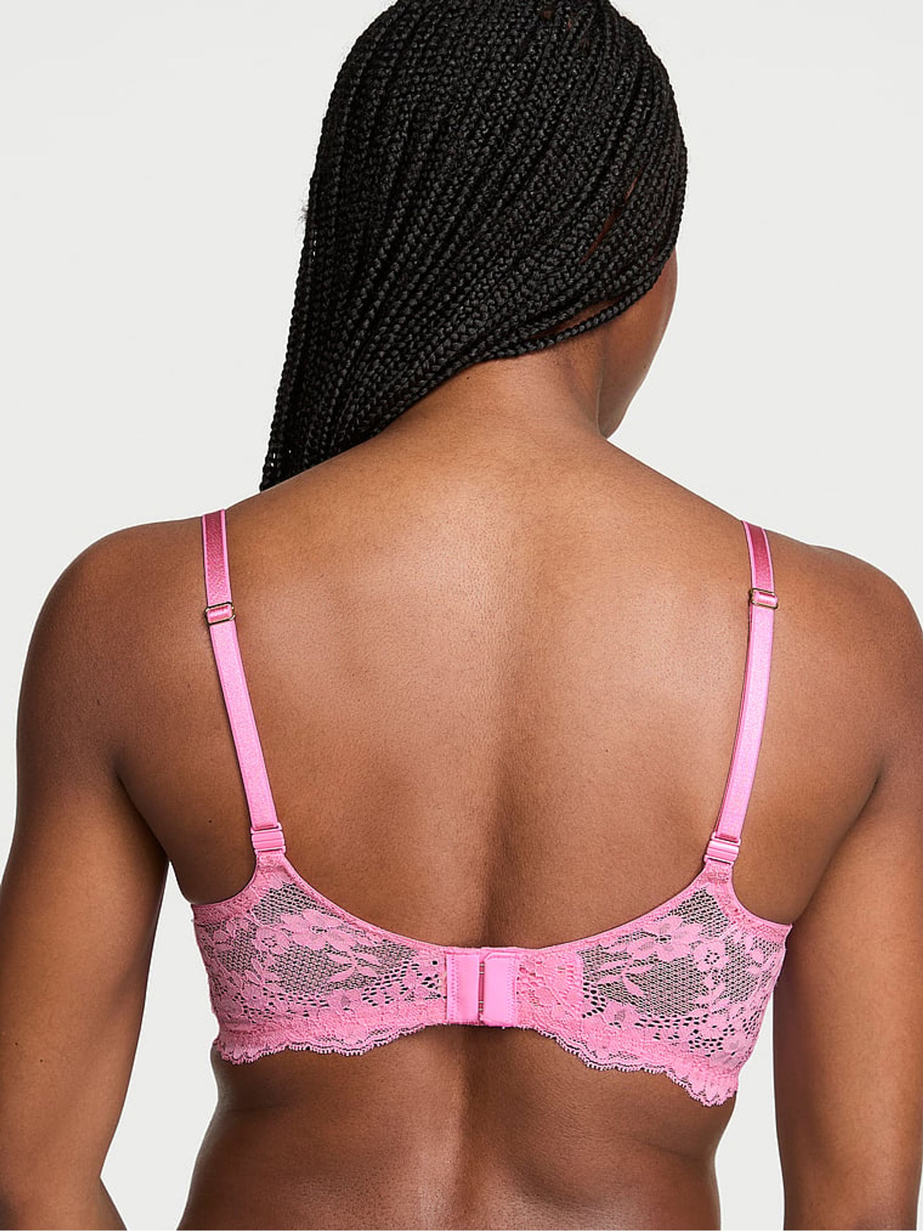 Pink Sugar Lace Trim Lightly Lined Demi Bra - Image 2 of 2
