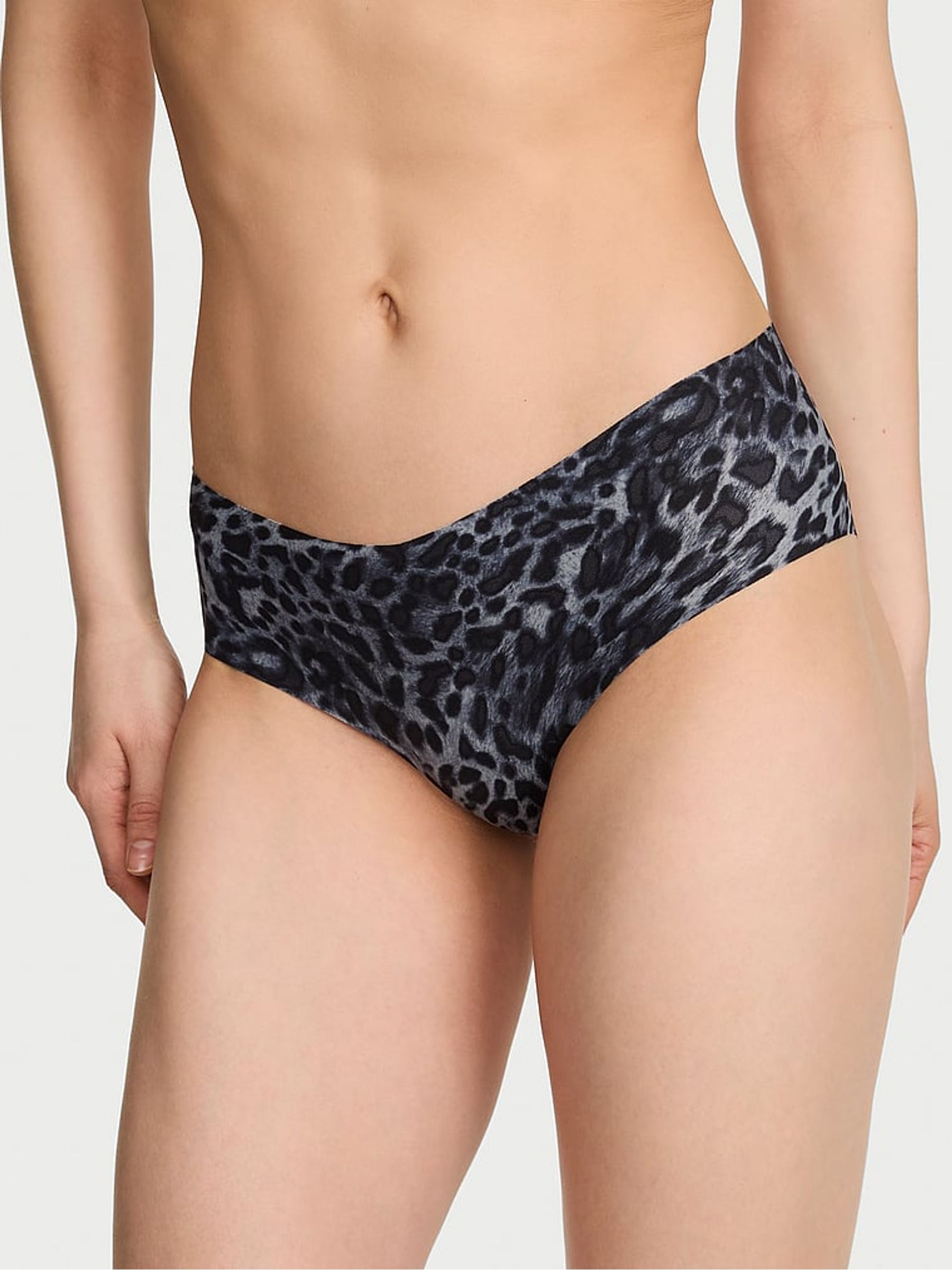 Grey Animal Print Cheeky Knickers - Image 1 of 2