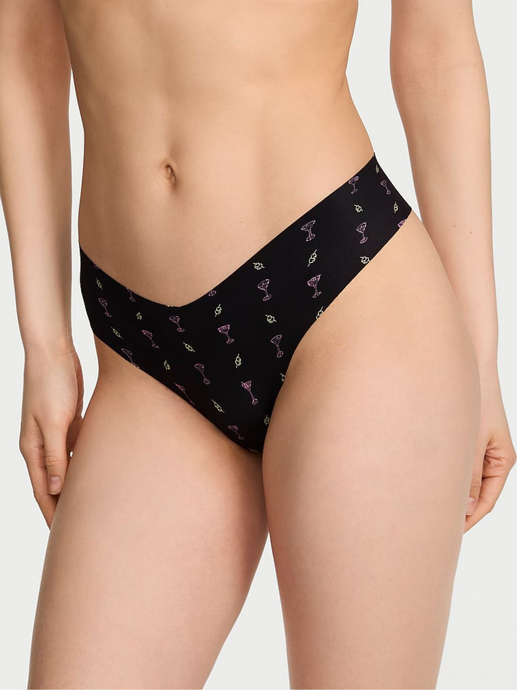 Black Martinis Thong Knickers - Image 1 of 2 Black Martinis Thong Knickers - Image 1 of 2