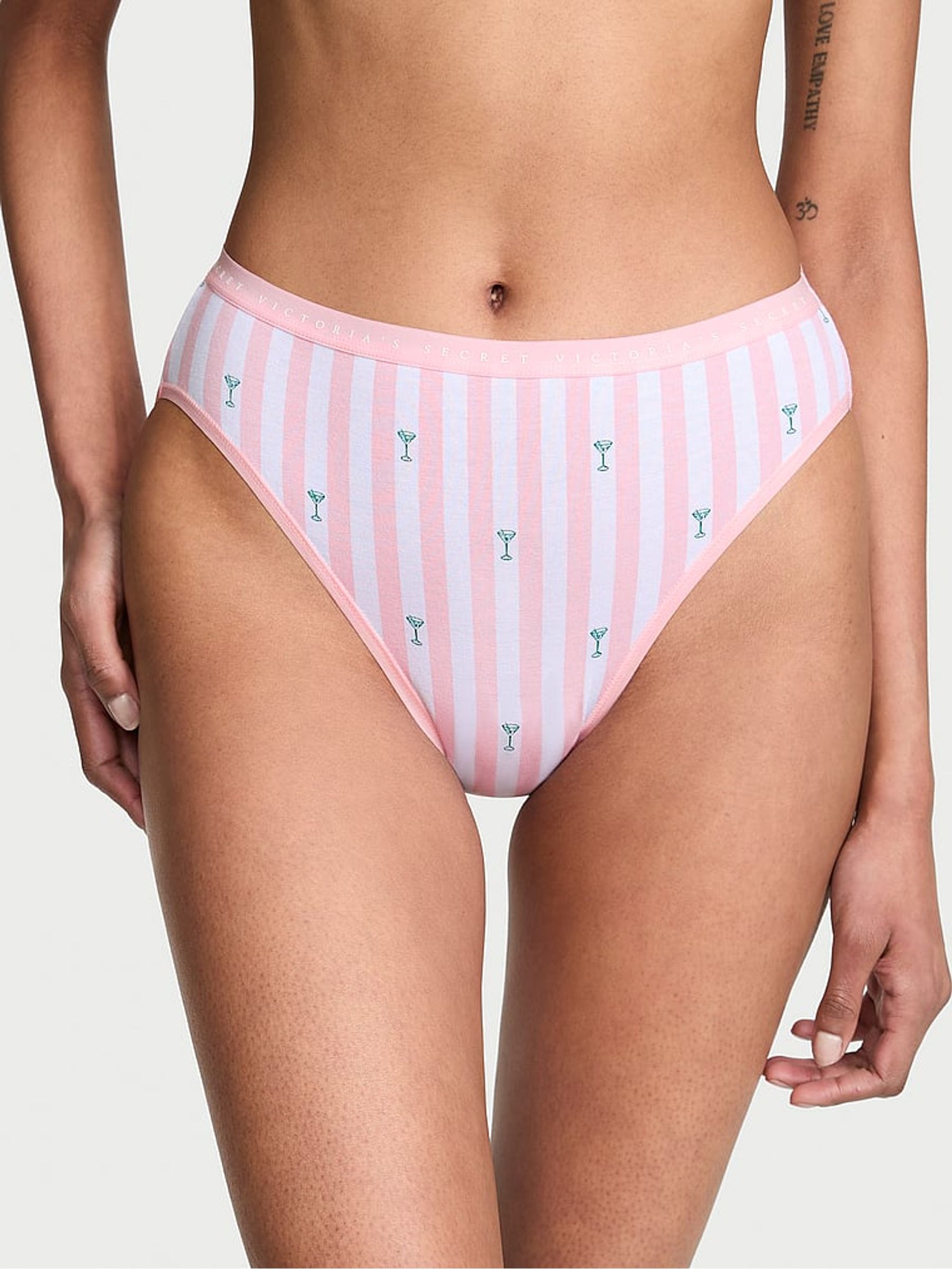 Pink Martini Stripe Brief Knickers - Image 1 of 2