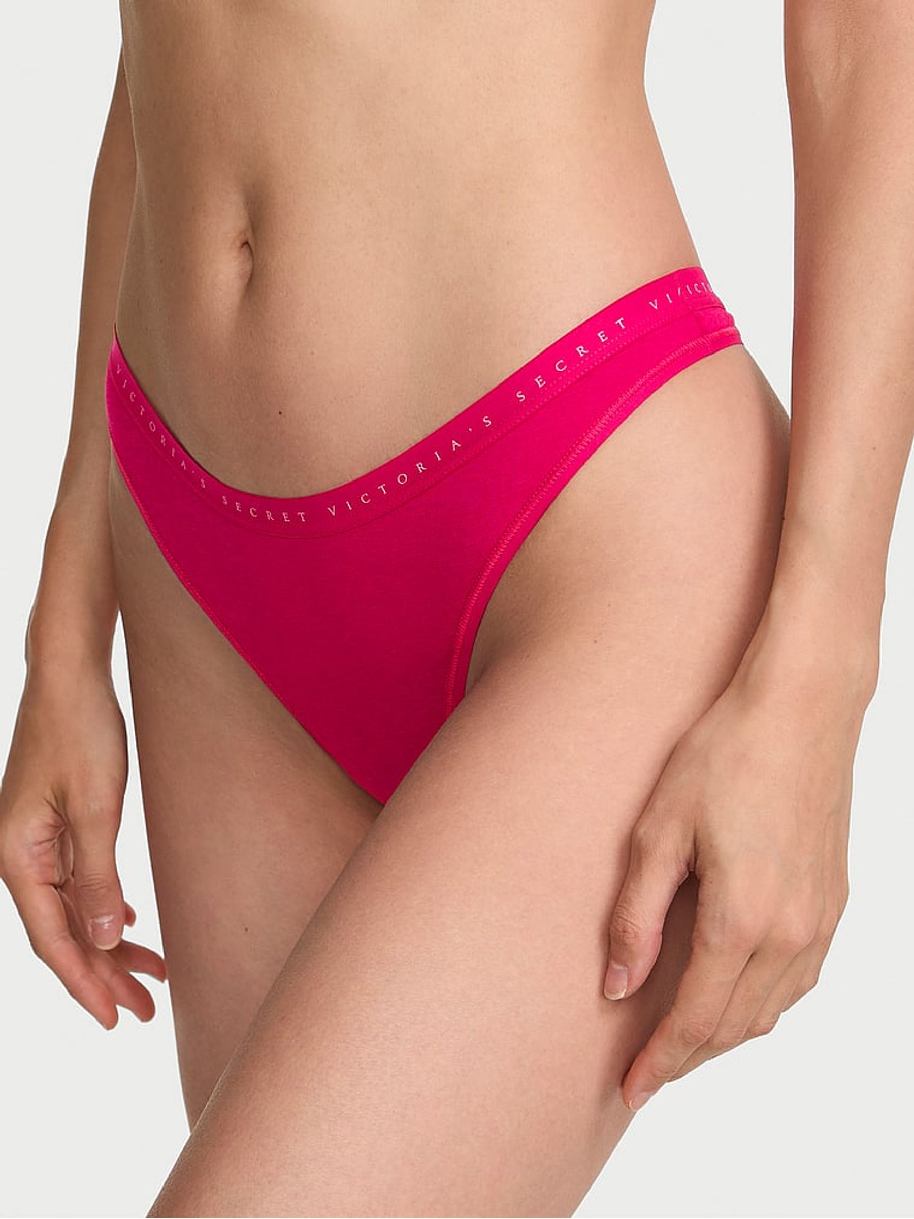 Vibrant Fuchsia Pink Thong Knickers - Image 1 of 2