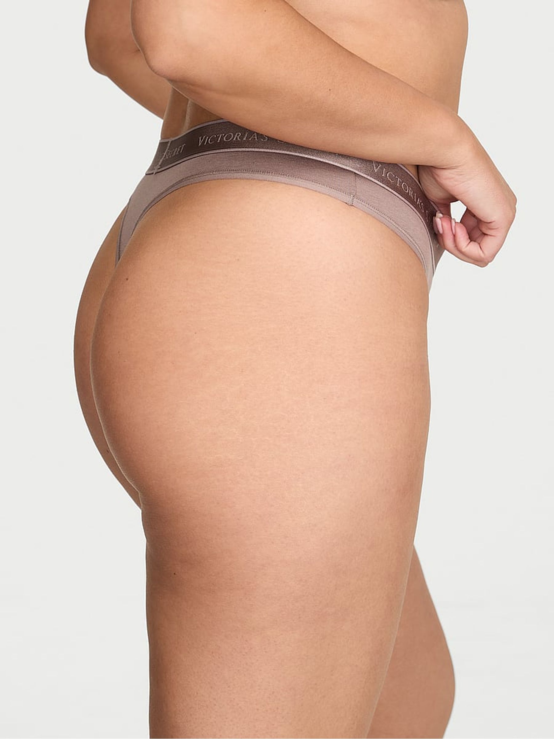 Iced Coffee Thong Logo Knickers - Image 2 of 2