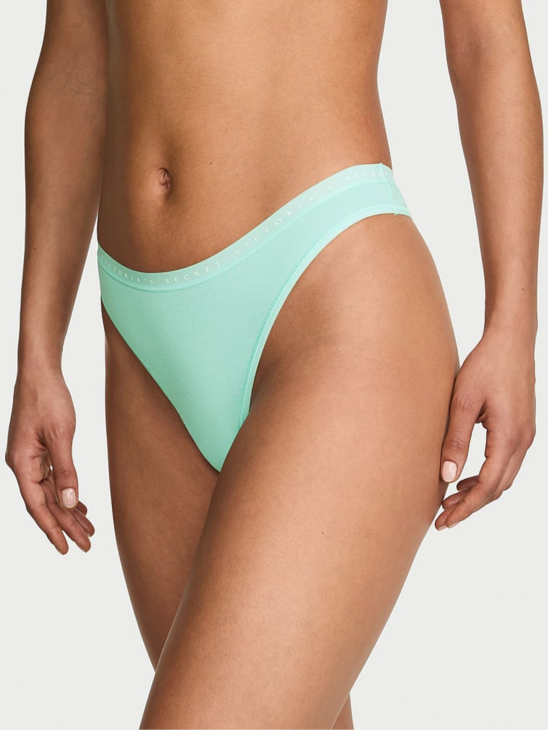 Waterfall Green Thong Knickers - Image 1 of 2