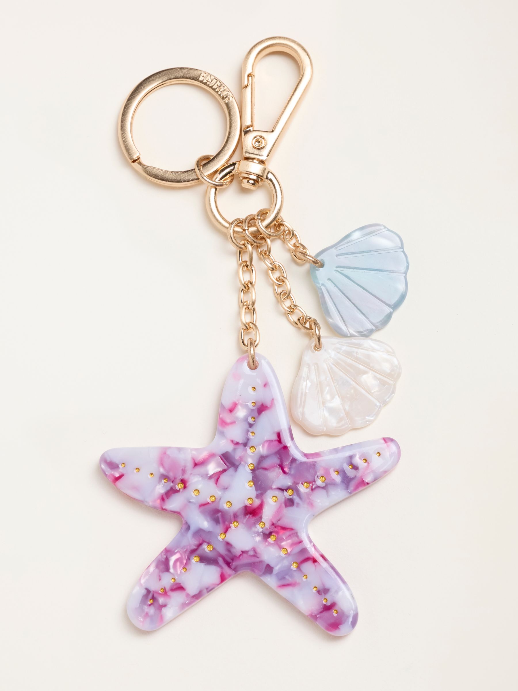 Purple Starfish Resin Bag Charm Keyring - Image 1 of 3