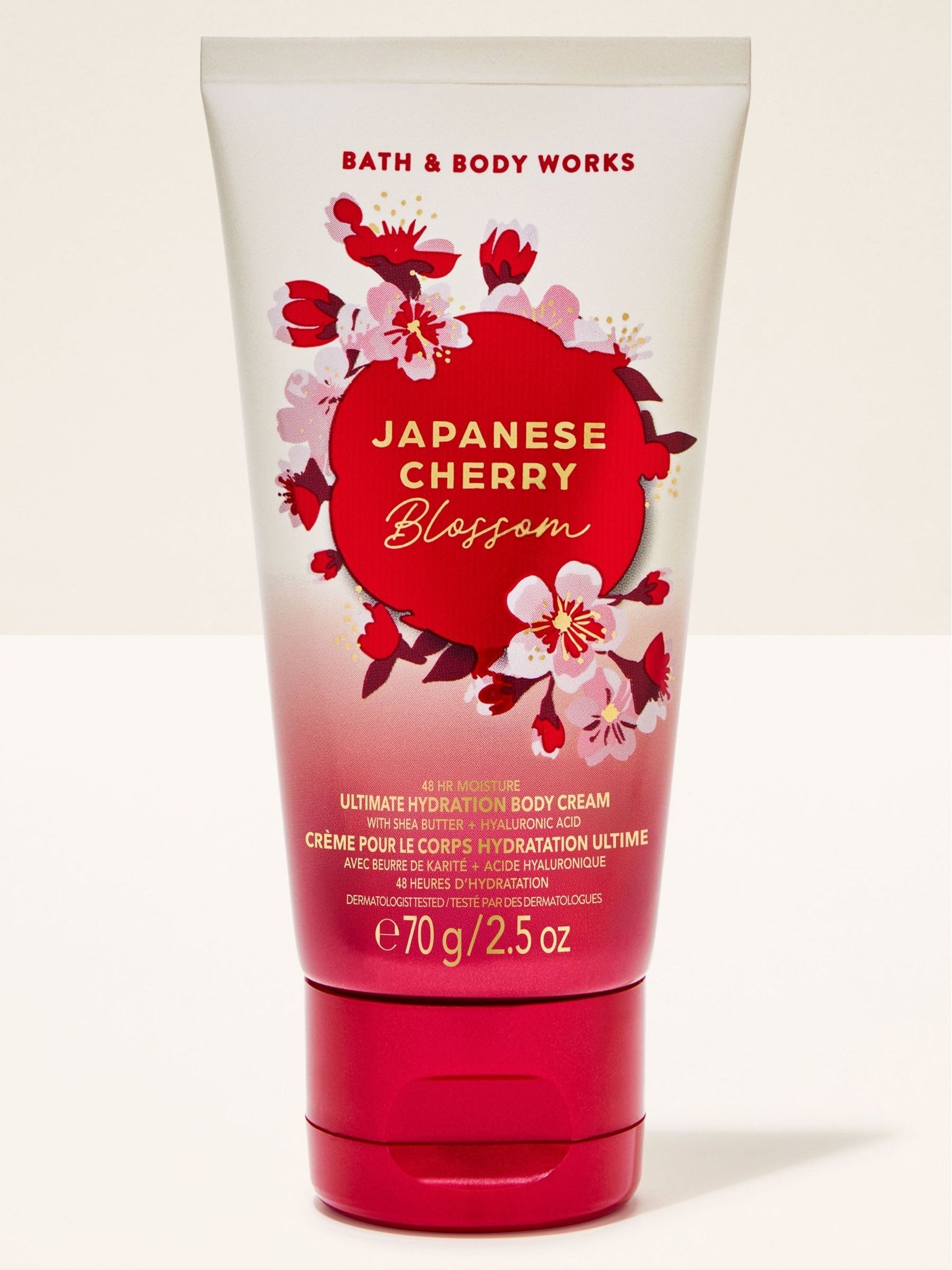 Japanese Cherry Blossom Travel Size Ultimate Hydration Body Cream 70g - Image 1 of 2 Japanese Cherry Blossom Travel Size Ultimate Hydration Body Cream 70g - Image 1 of 2