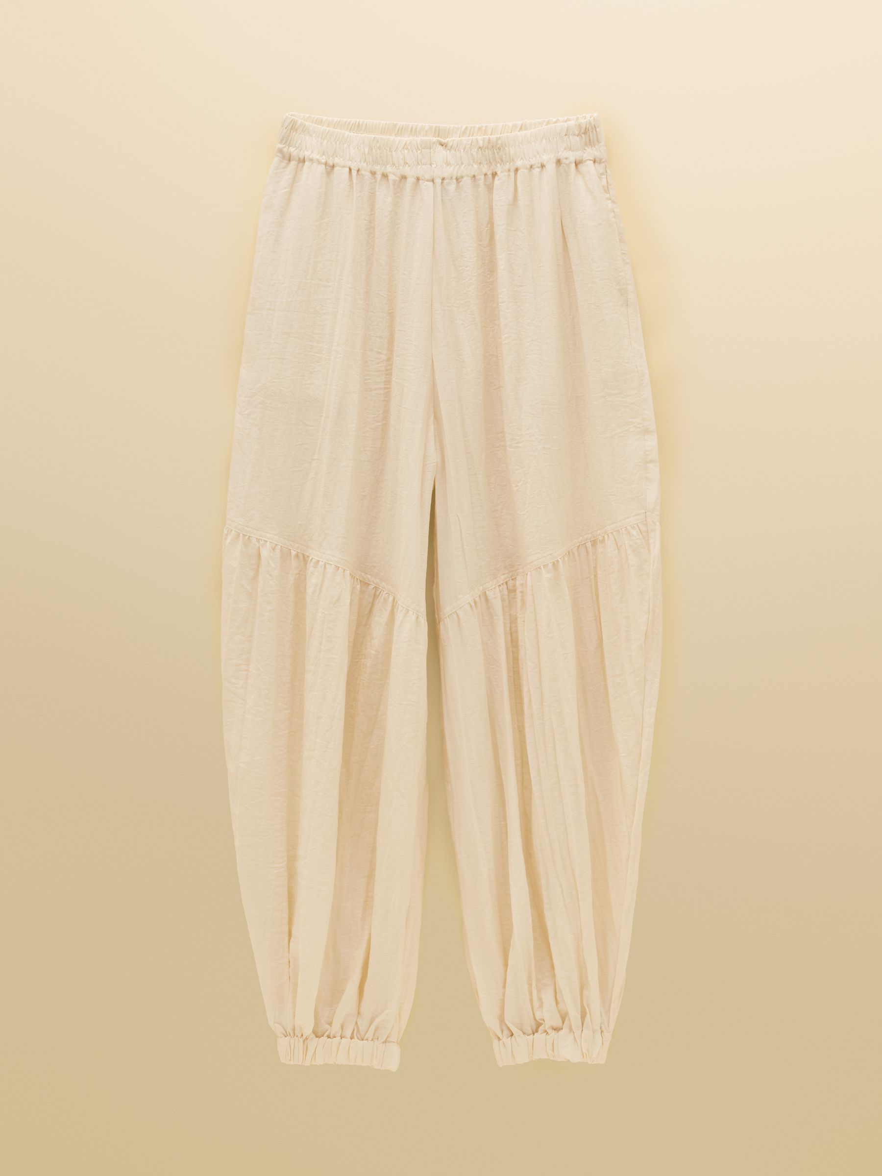Cream Pantaloon Trouser With Elasticated Waist - Image 1 of 4