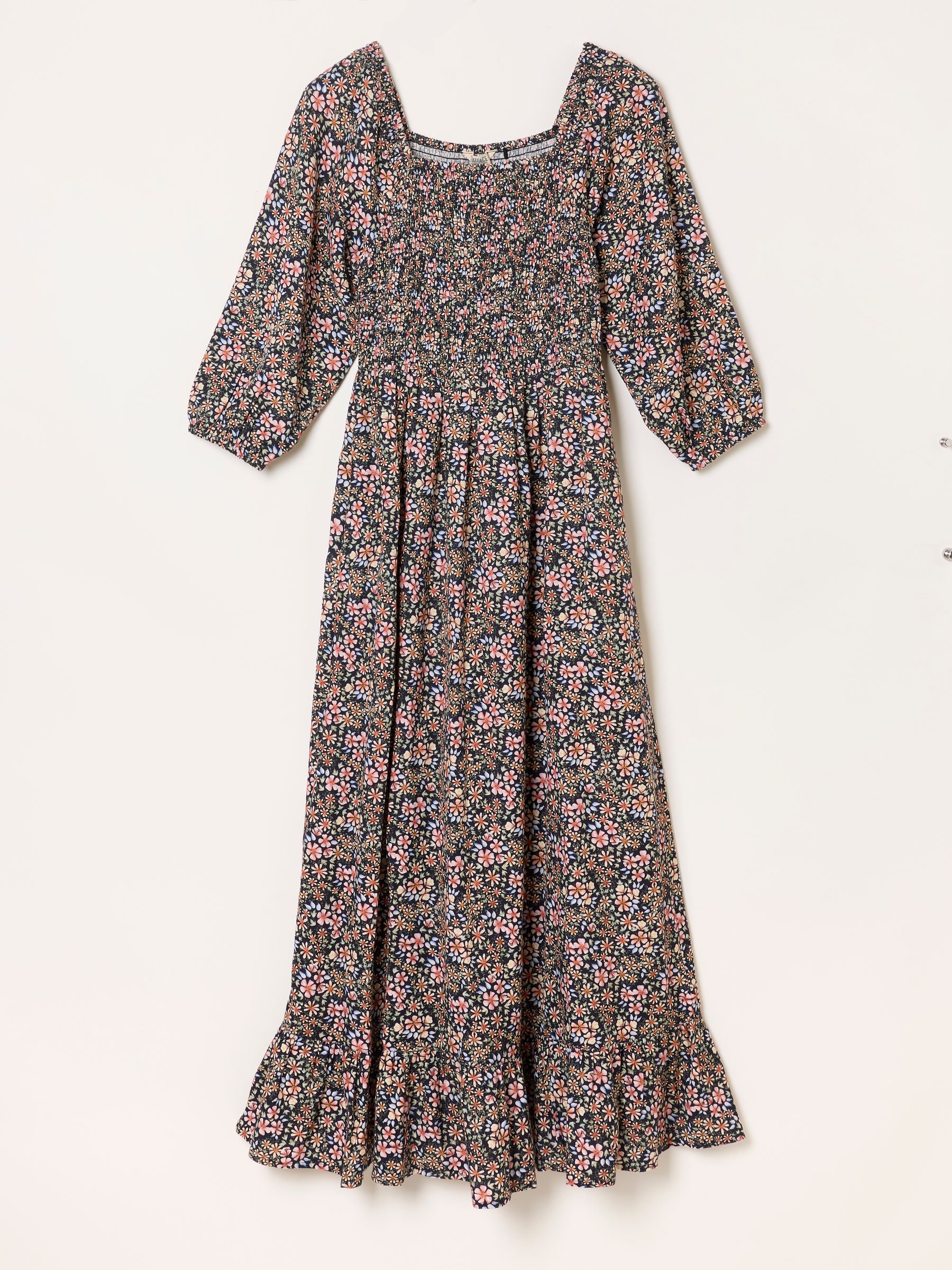 Adele Navy Meadow Floral Midi Dress - Image 6 of 6