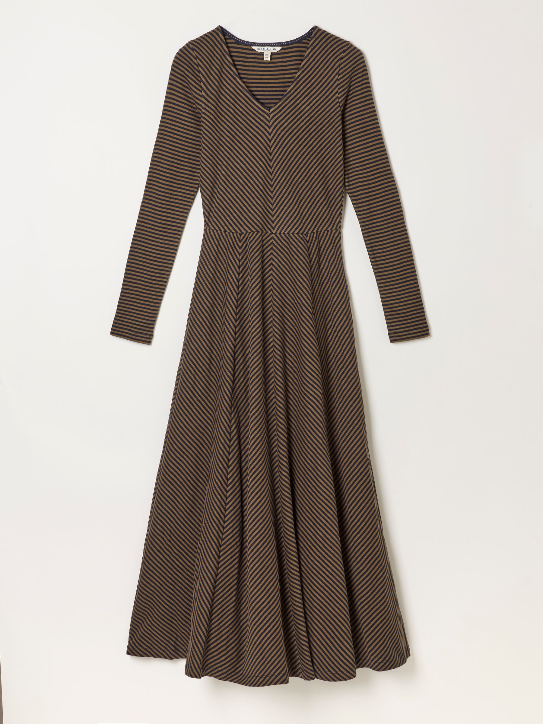 Polly Navy Stripe Midaxi Jersey Dress - Image 6 of 6 Polly Navy Stripe Midaxi Jersey Dress - Image 6 of 6