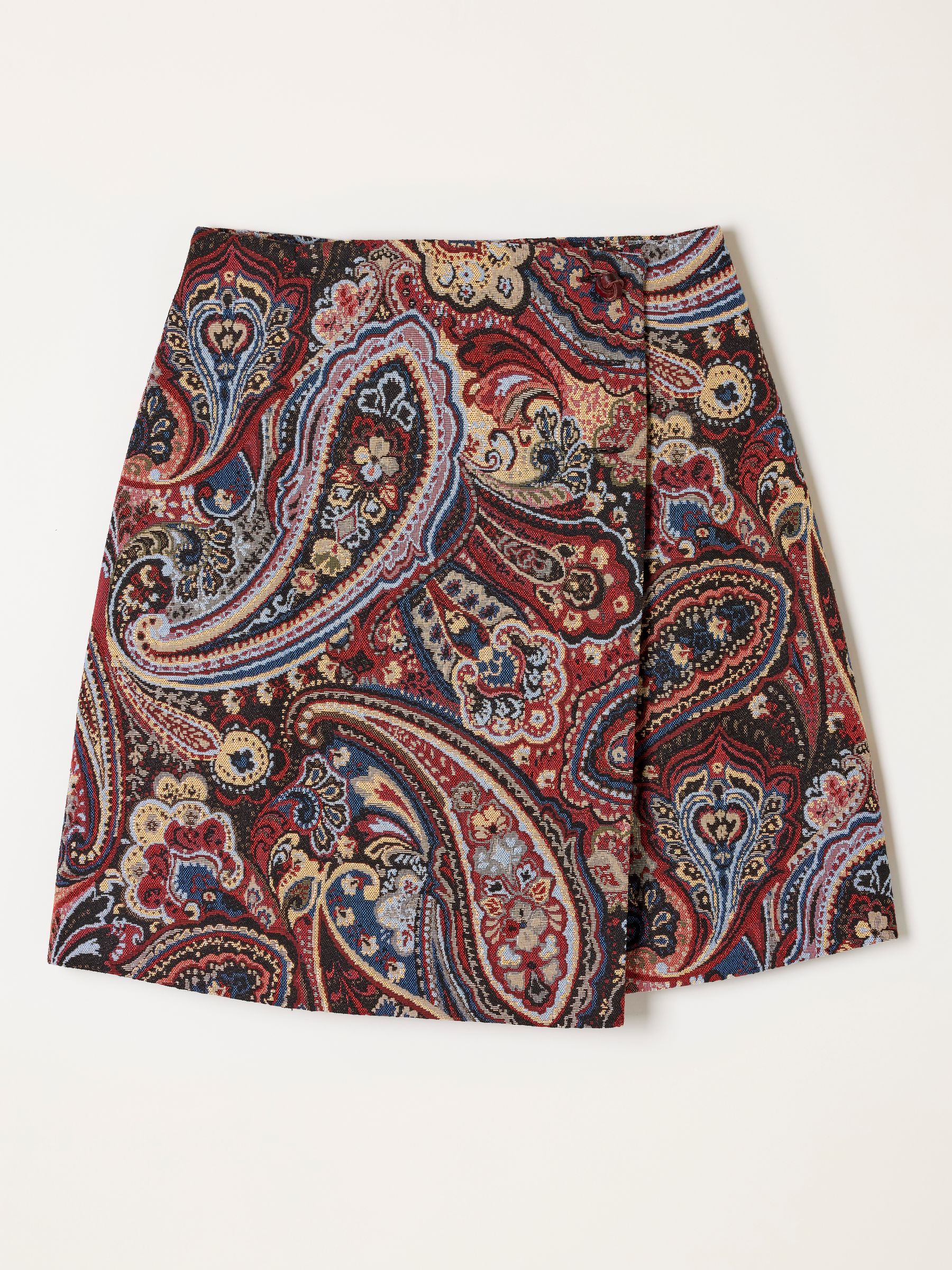 Ziva Dark Purple Jacquard Skirt - Image 6 of 6