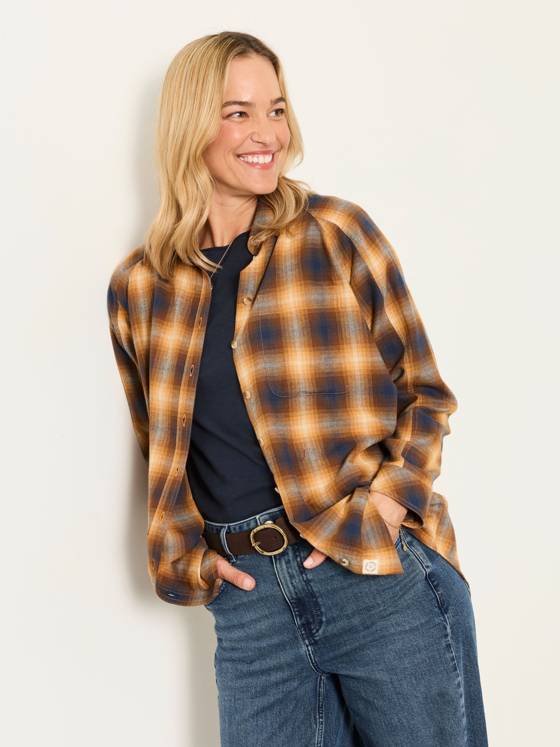 Bessie Brown Check Shirt - Image 4 of 6