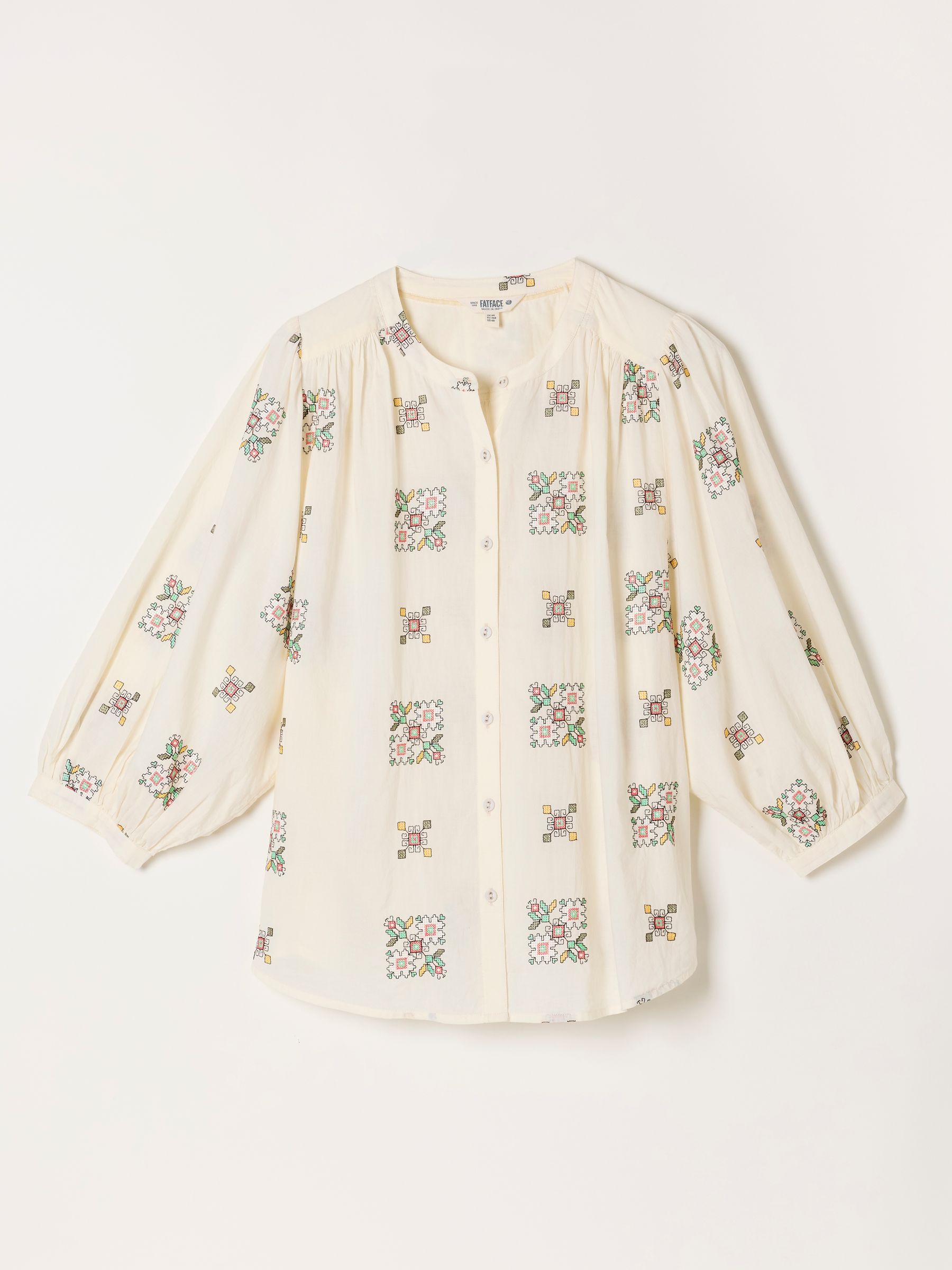 Ellen Ivory Embroidered Blouse - Image 5 of 5 Ellen Ivory Embroidered Blouse - Image 5 of 5