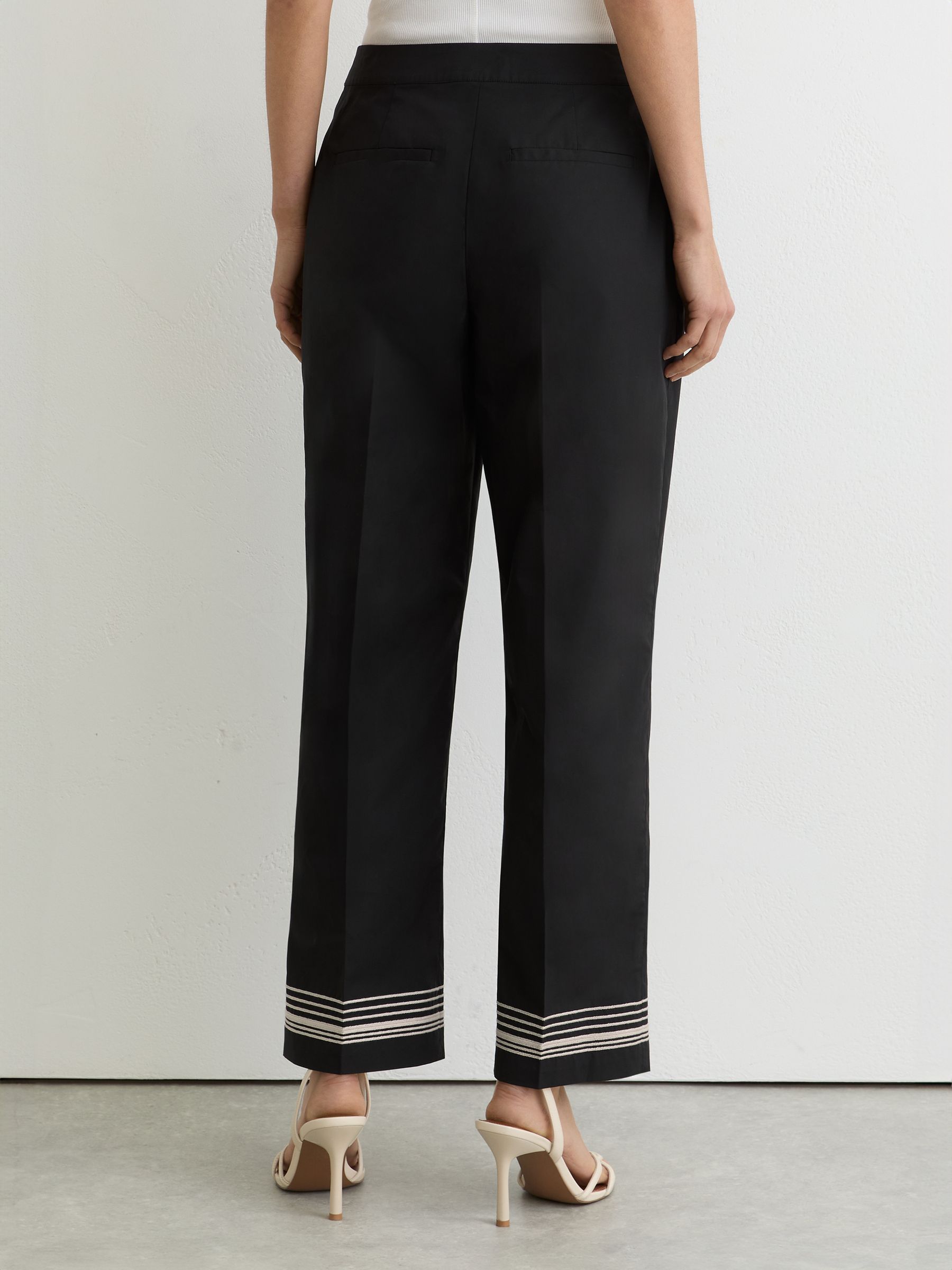 Trousers in Black/Ivory - Image 6 of 8