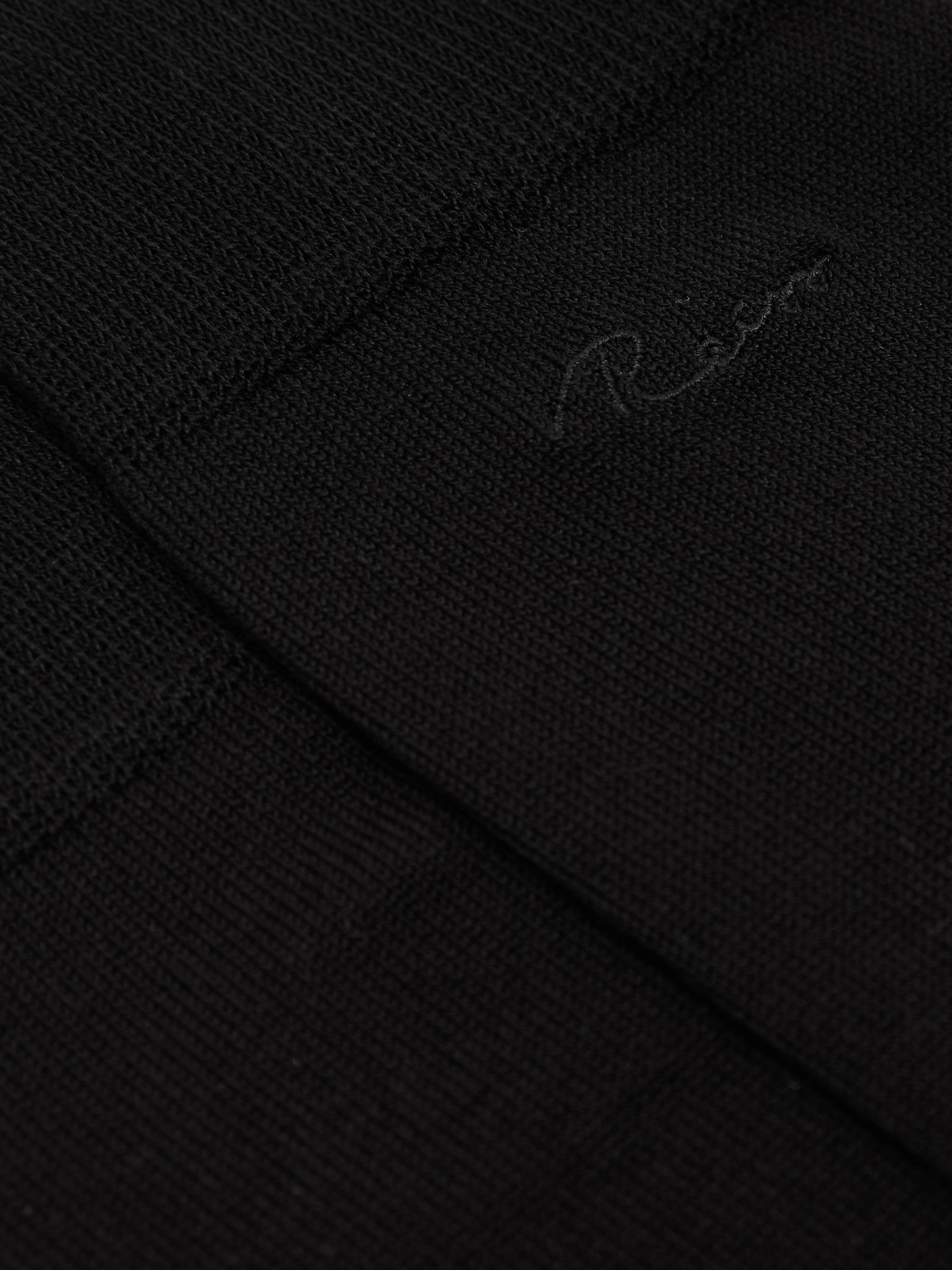 Cotton-Blend Script-Logo Socks in Black - image 1