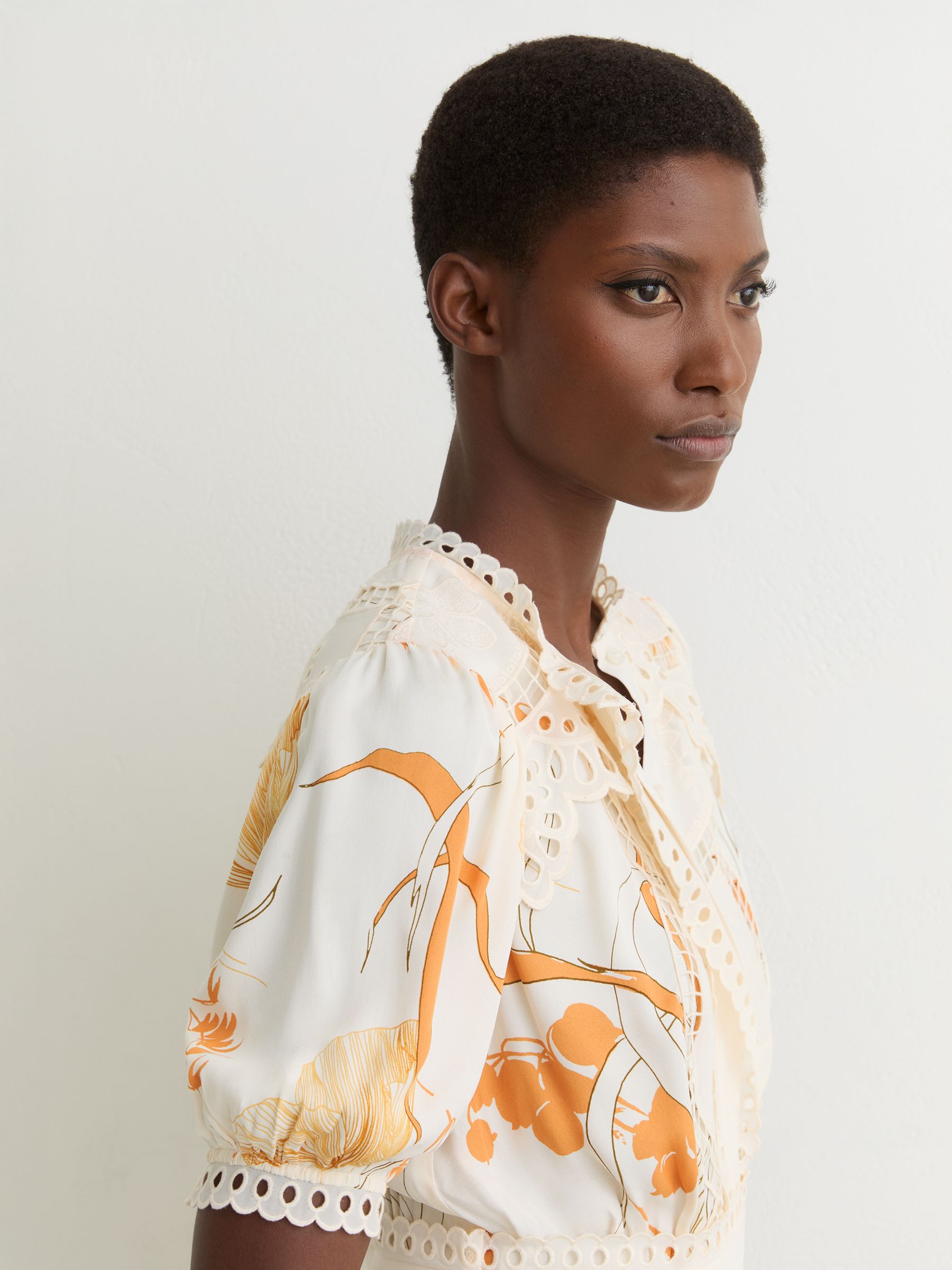 Dress in Ivory/Pink - Image 4 of 6