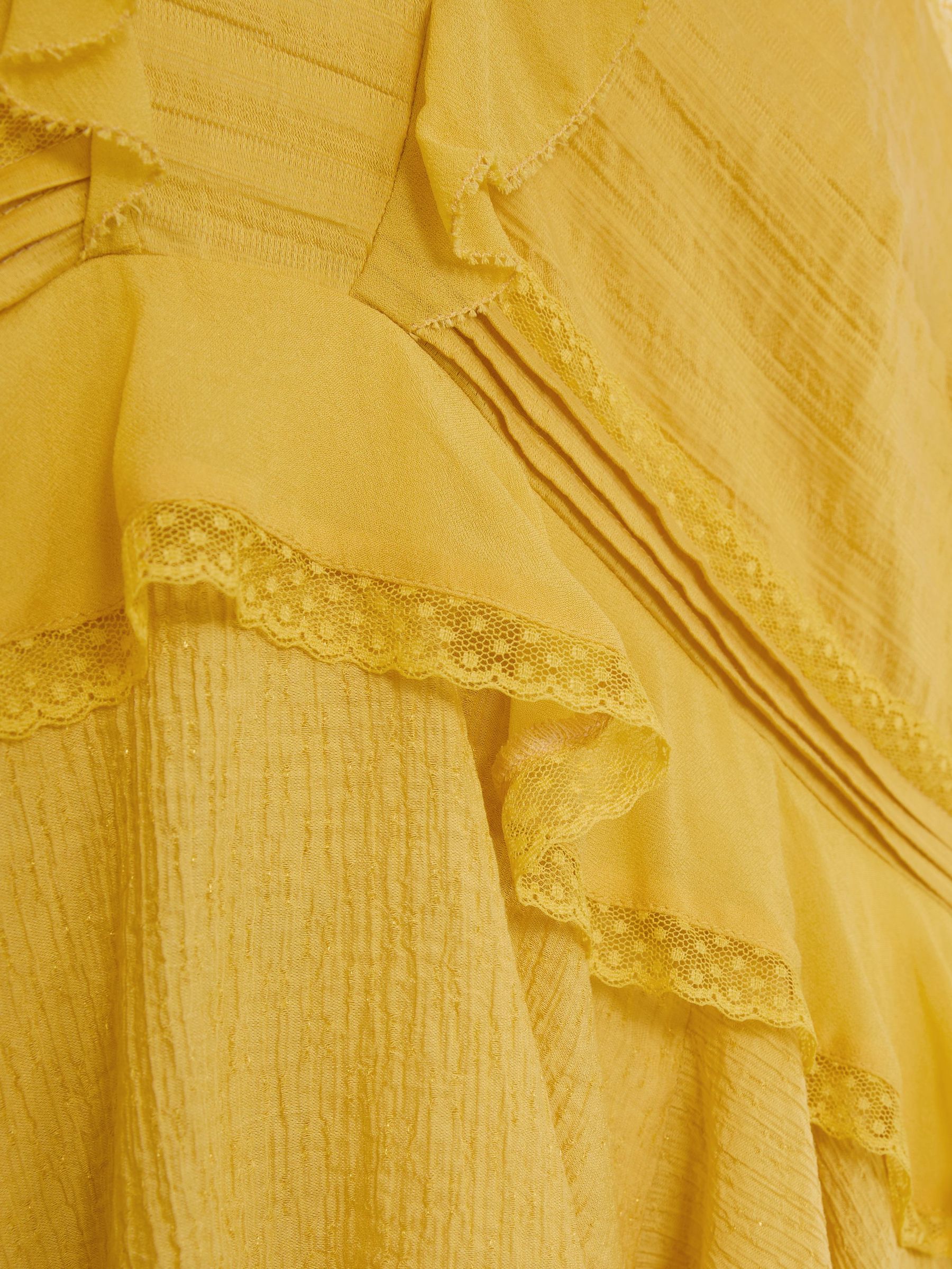 Ruffle Babydoll Cami Top in Yellow - image 3