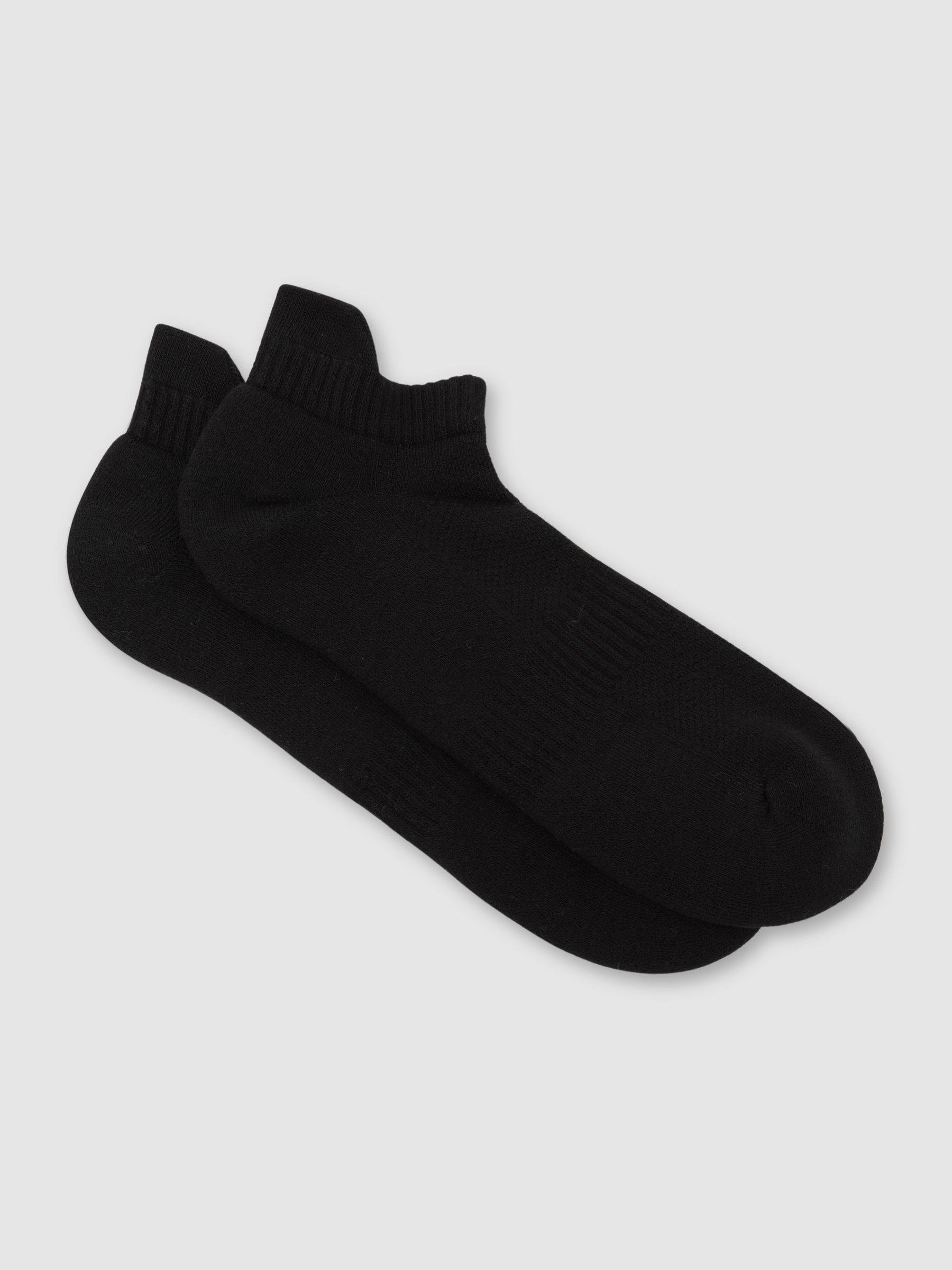 Cotton-Blend Trainer Socks in Black - image 3