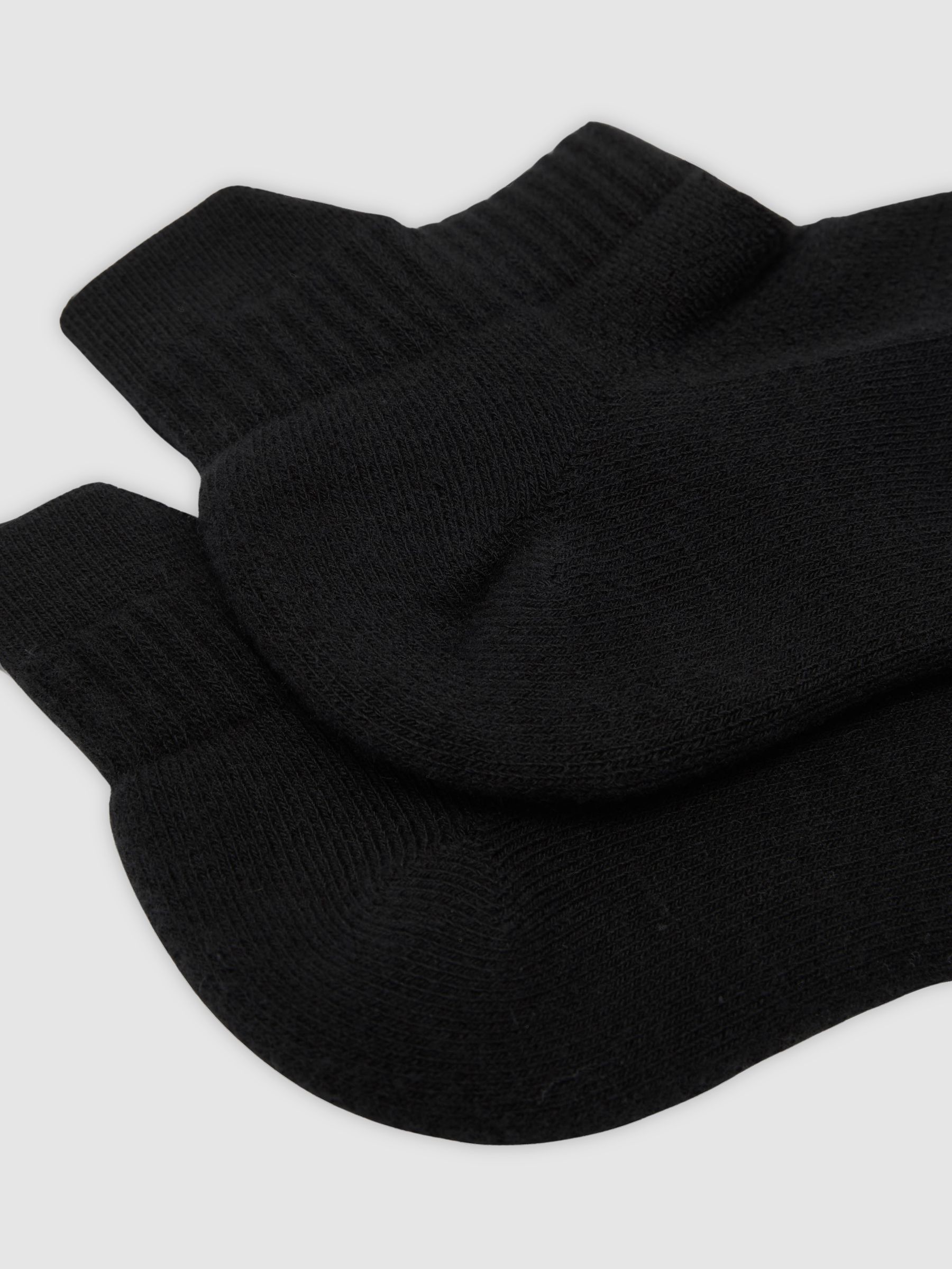 Cotton-Blend Trainer Socks in Black - image 1