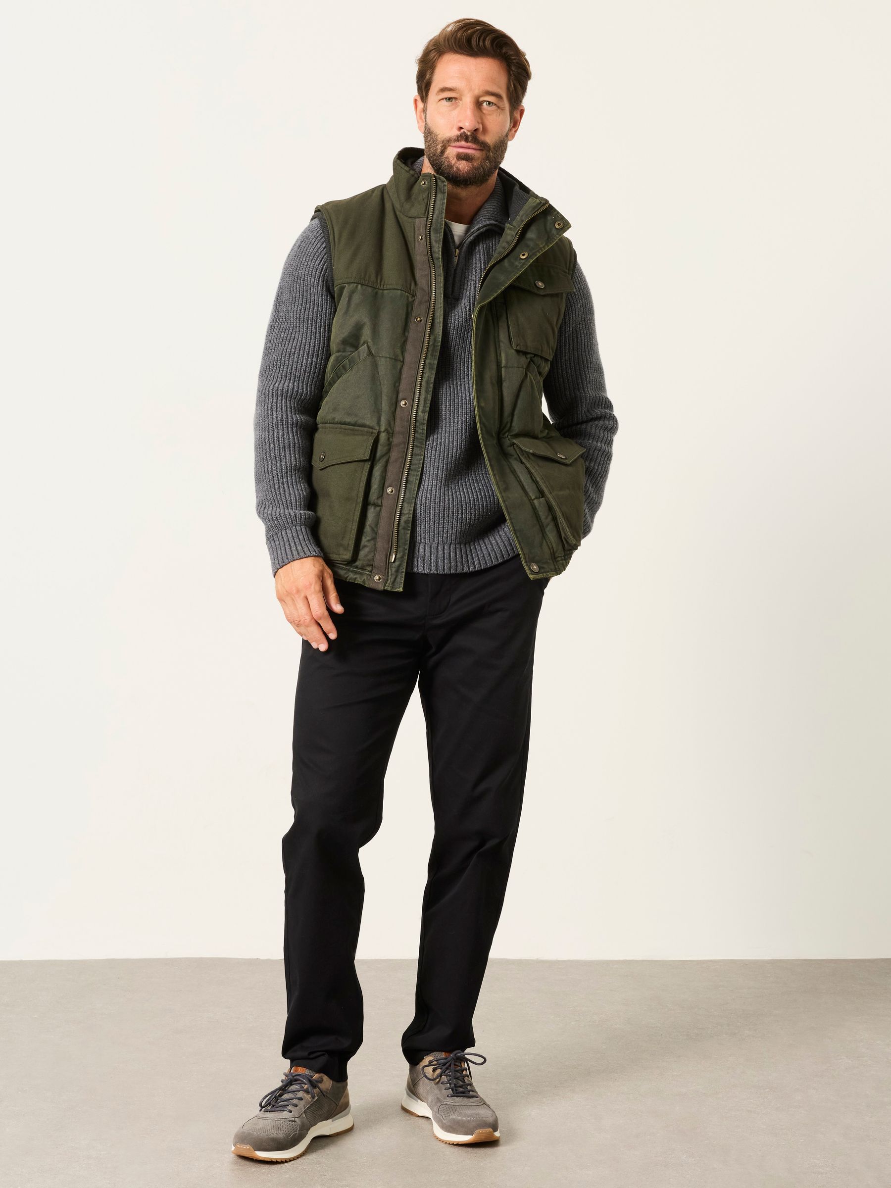 Bosbury Black Tailored Fit Smart Chino Trousers - Image 3 of 5