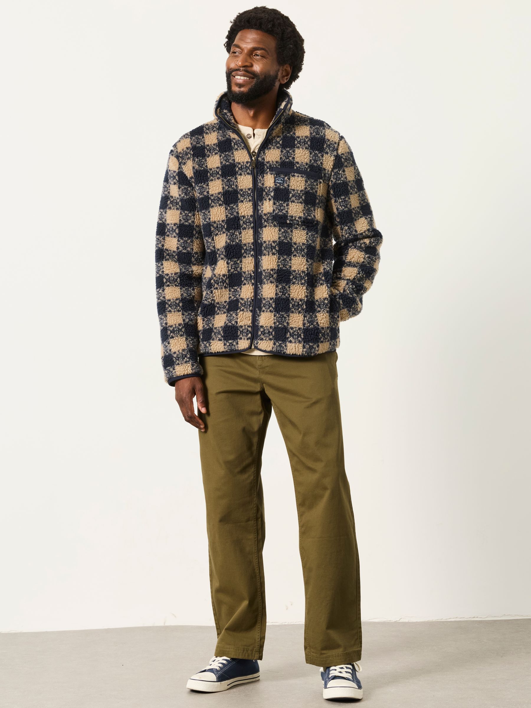 Carbis Khaki Green Relaxed Fit Chinos - Image 4 of 6