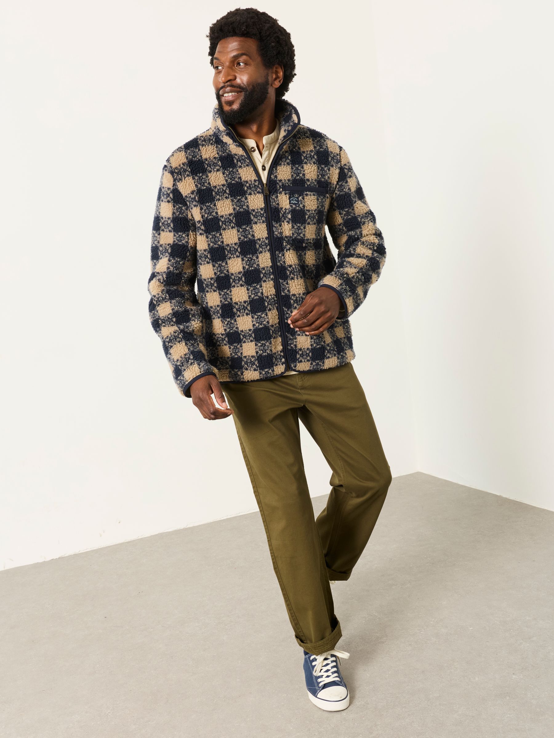 Carbis Khaki Green Relaxed Fit Chinos - Image 5 of 6