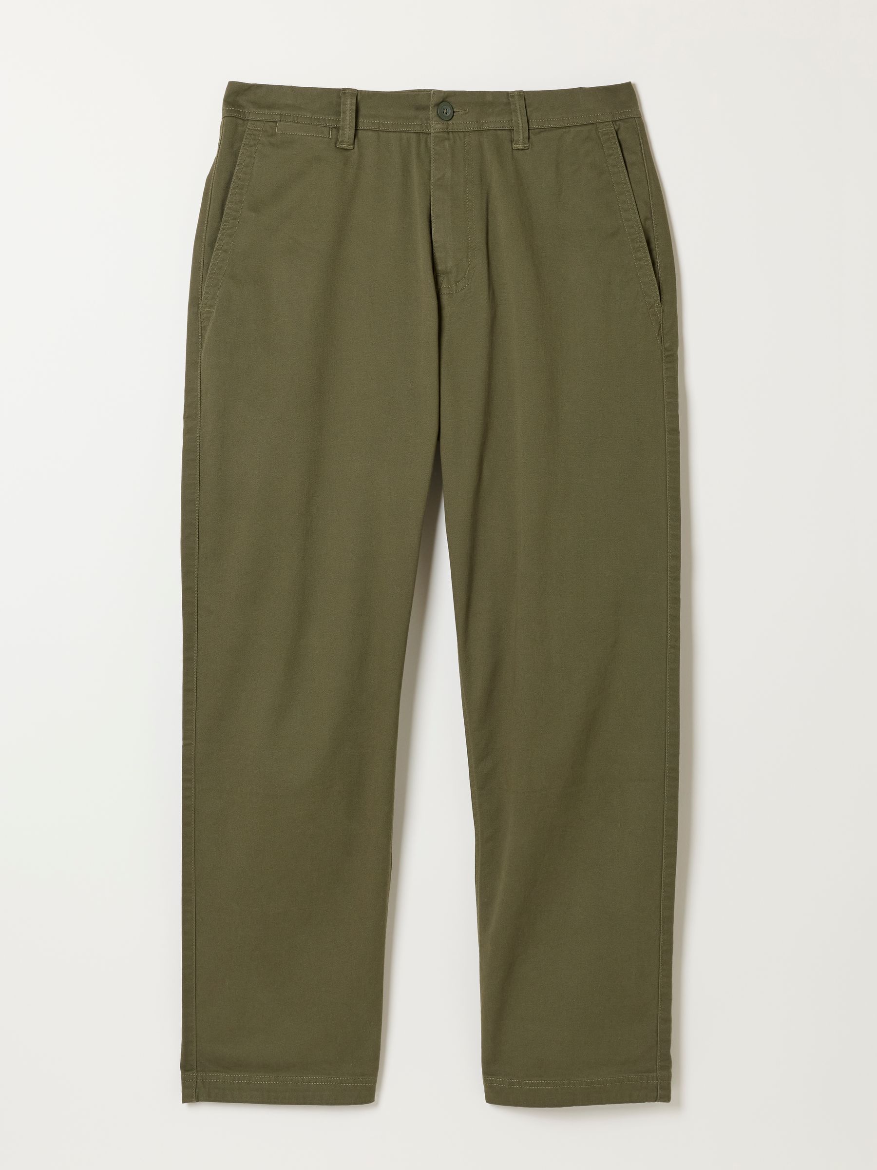 Carbis Khaki Green Relaxed Fit Chinos - Image 6 of 6