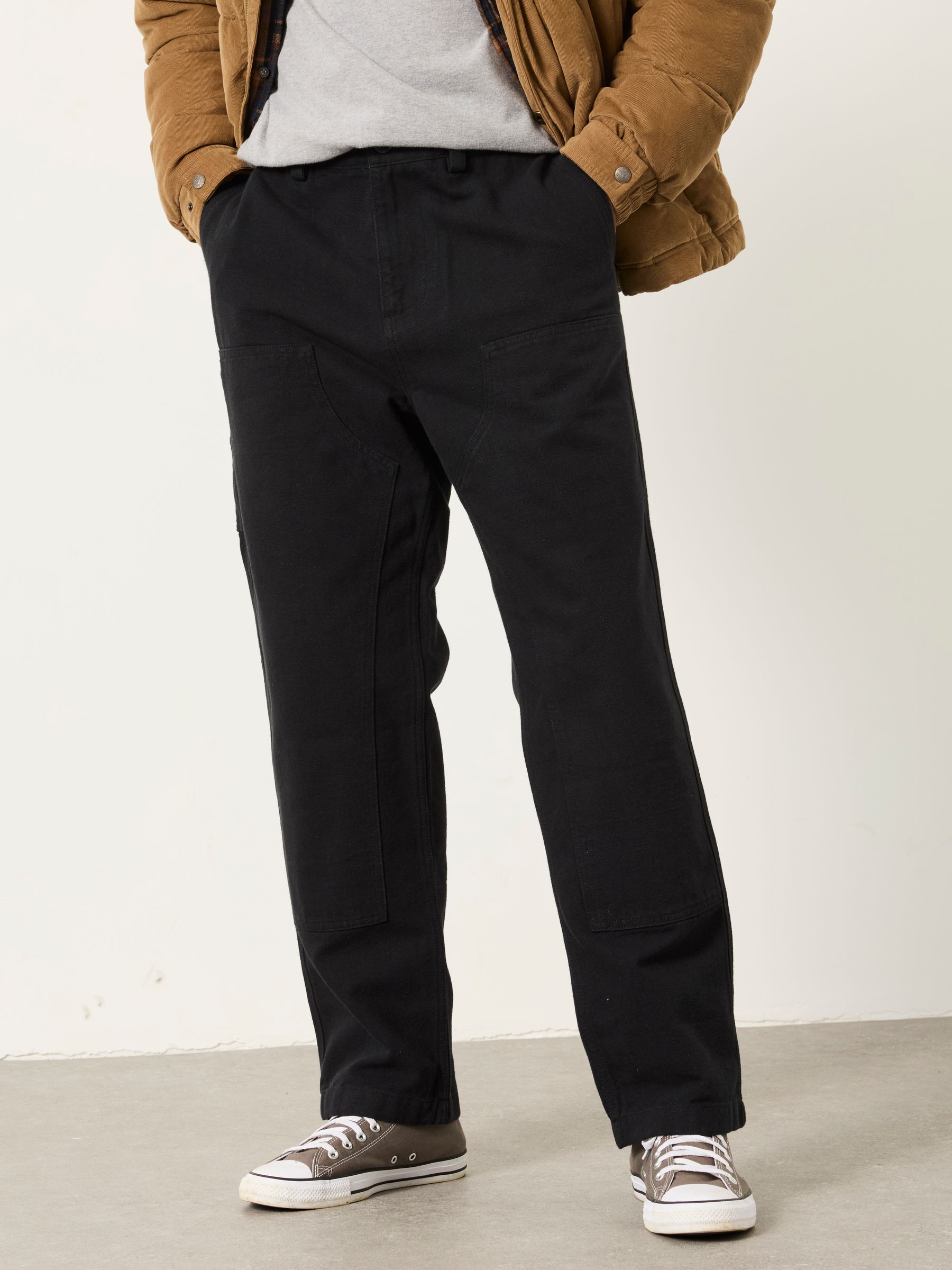 Paignton Washed Black Carpenter Trousers - Image 1 of 4