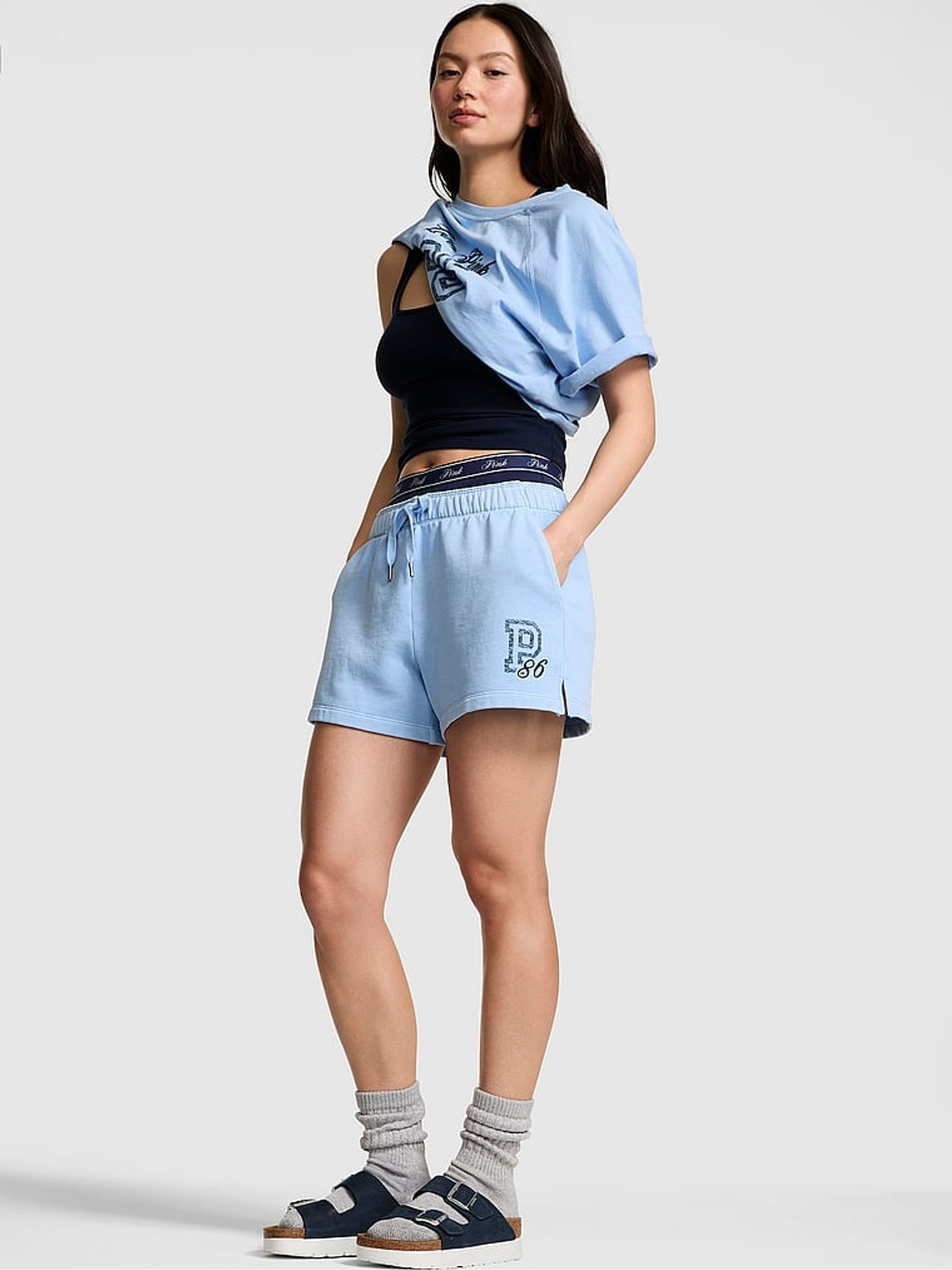 Blue Dancer Fleece Shorts - Image 1 of 2
