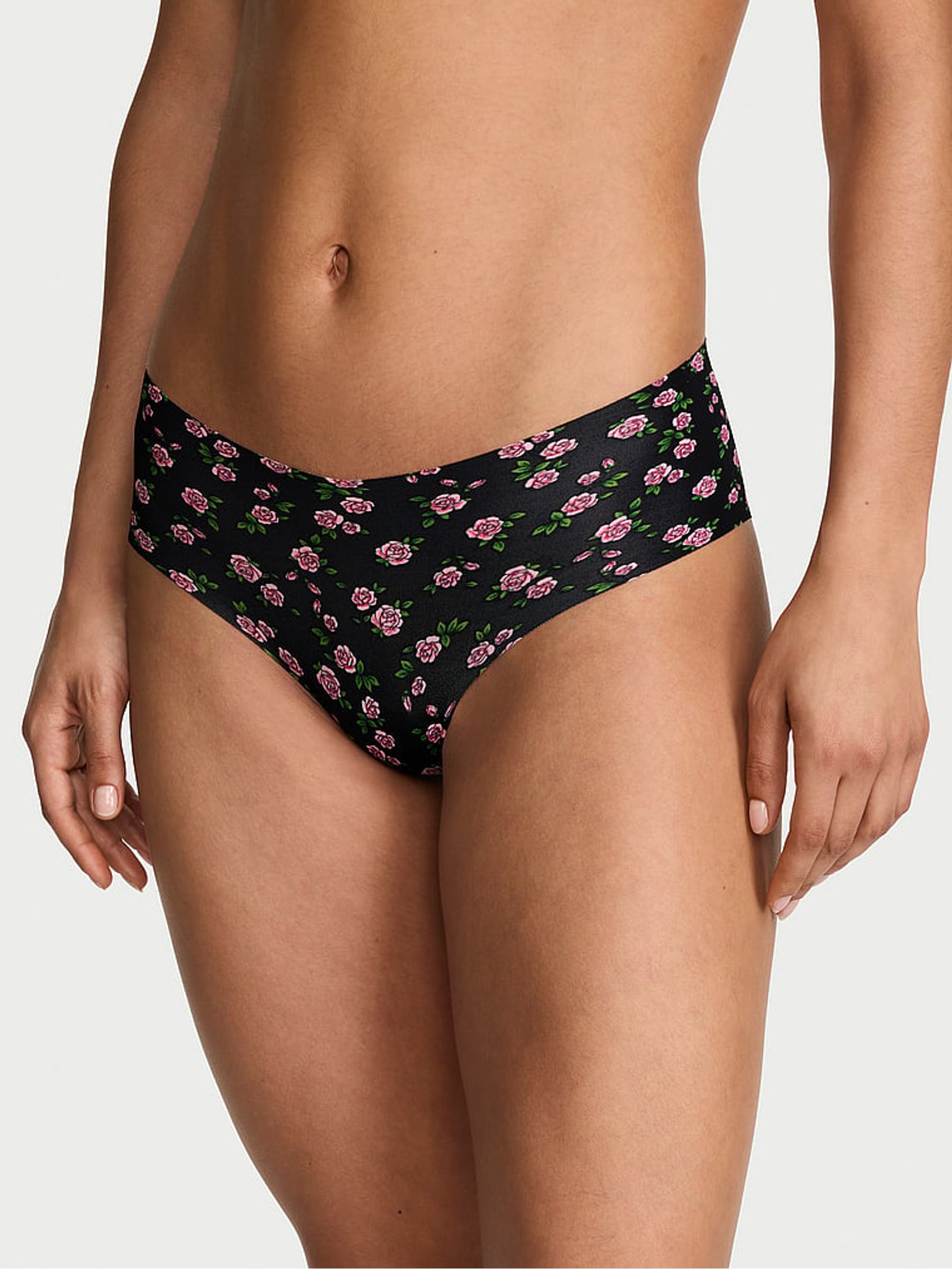 Black Roses Cheeky Knickers - Image 1 of 2