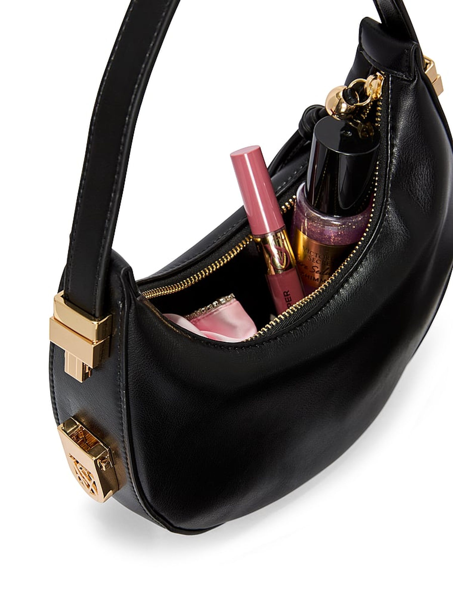 Black Adjustable Shoulder Bag - Image 4 of 4