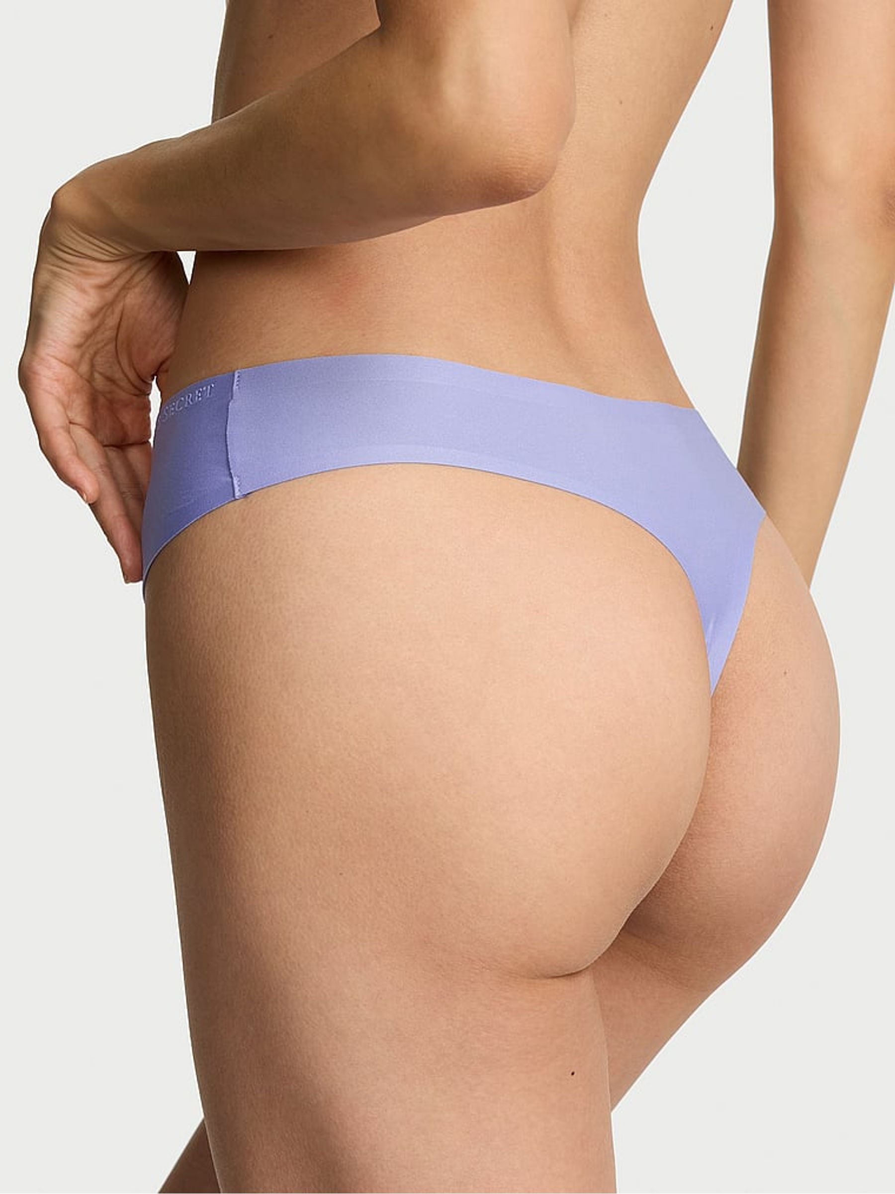 Light Lavender Purple Thong Mid-Rise Knicker - Image 2 of 2